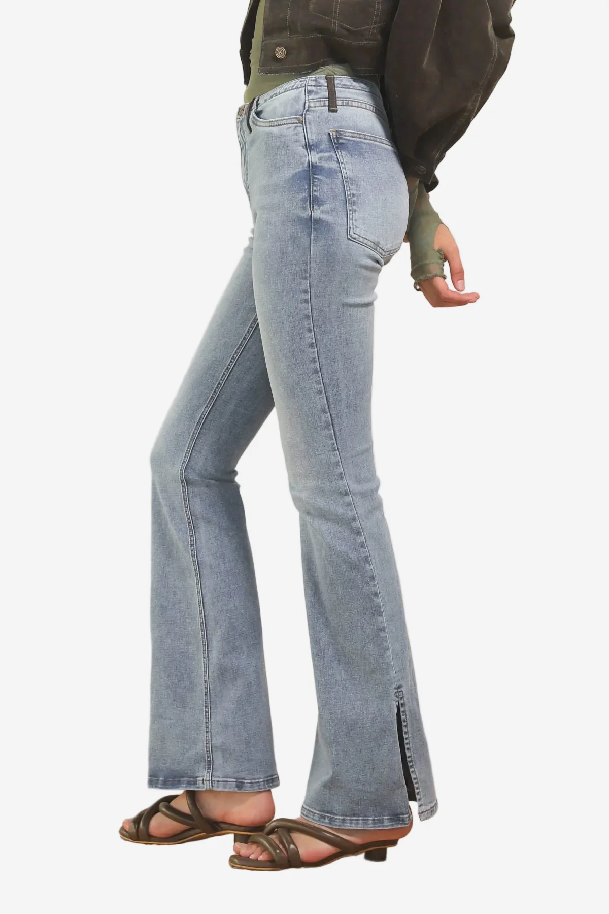 Jean Leia Velvet Military - Image 5