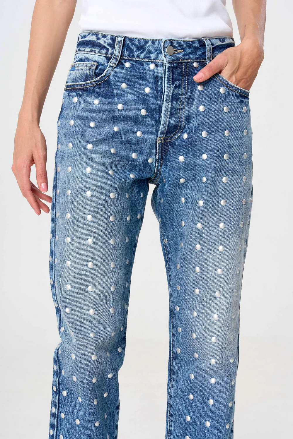 Jean Mom Azul Taches Total - Image 2