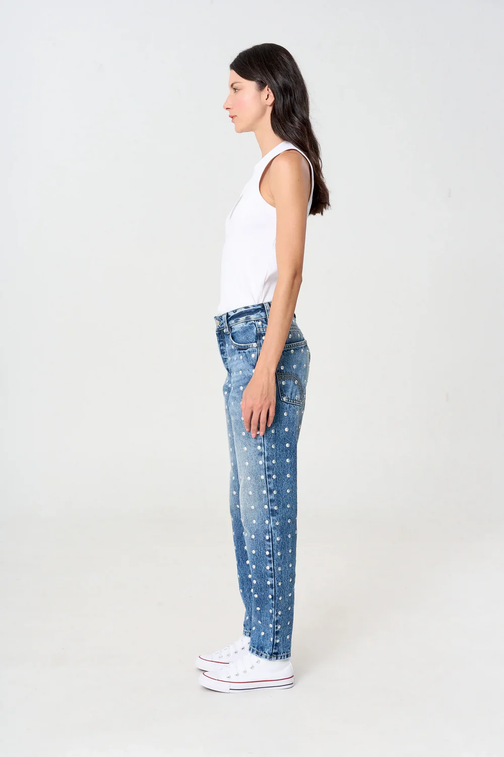 Jean Mom Azul Taches Total - Image 3