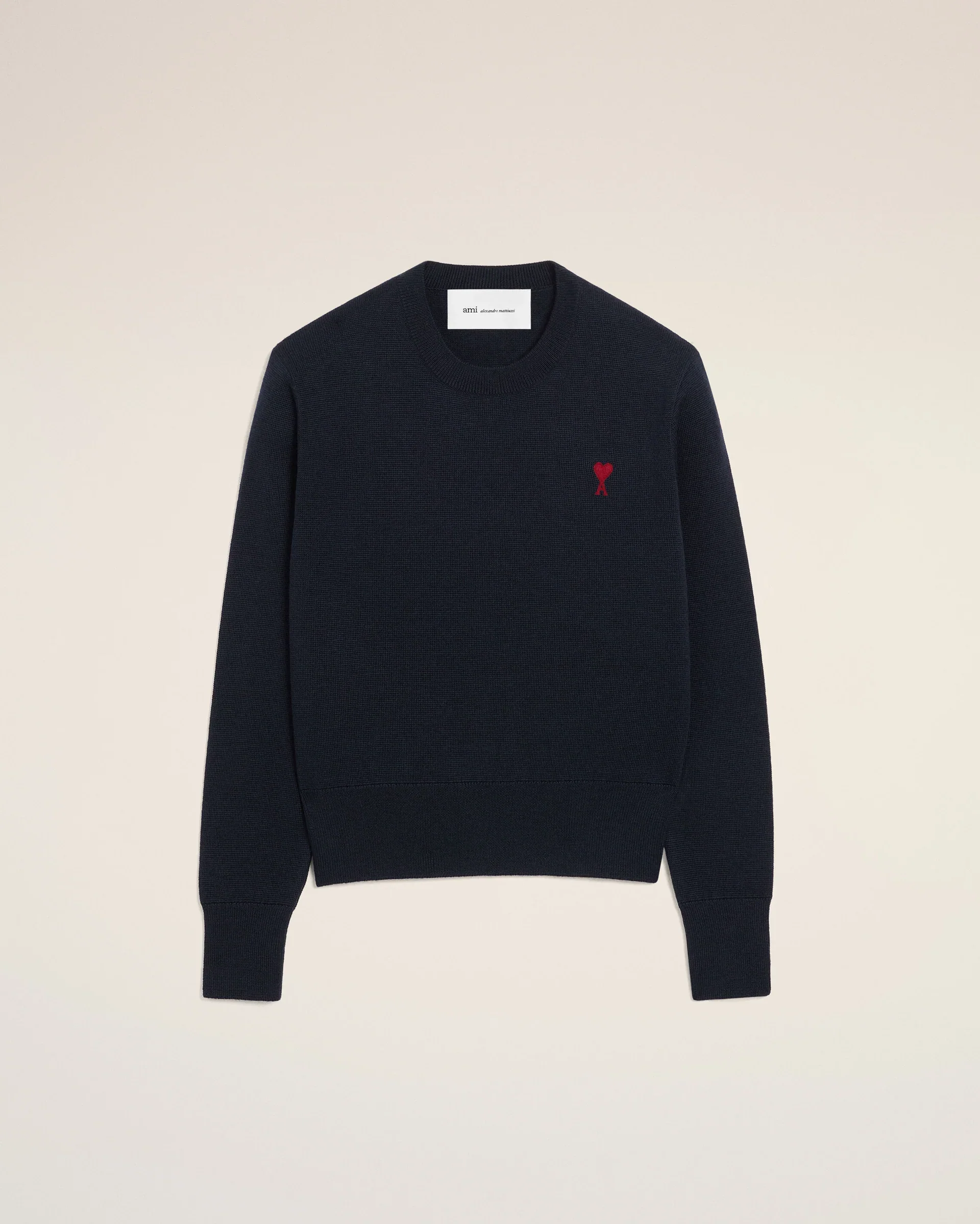 Jersey Crewneck With Contrasted Ami De Coeur Unisex - Image 5