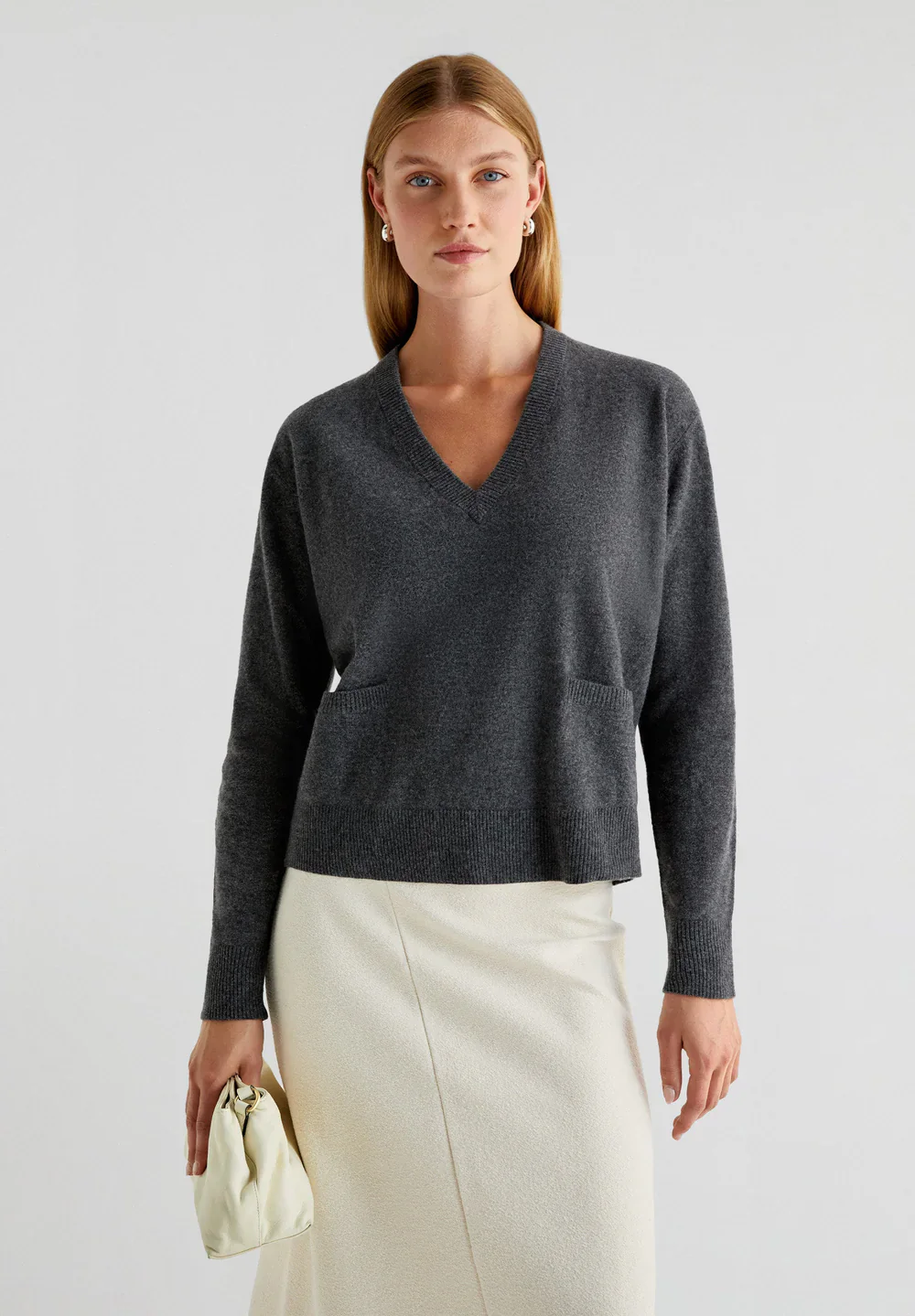 Jersey Joy V Pocket Jumper - Image 4