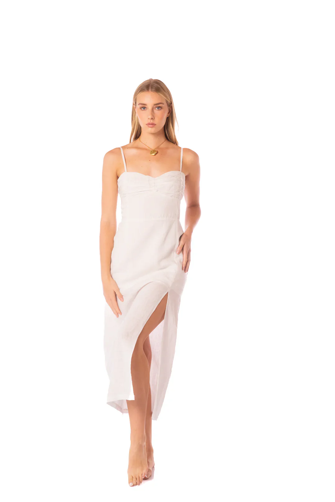 Maxi Vestido Odette Cacti Lines