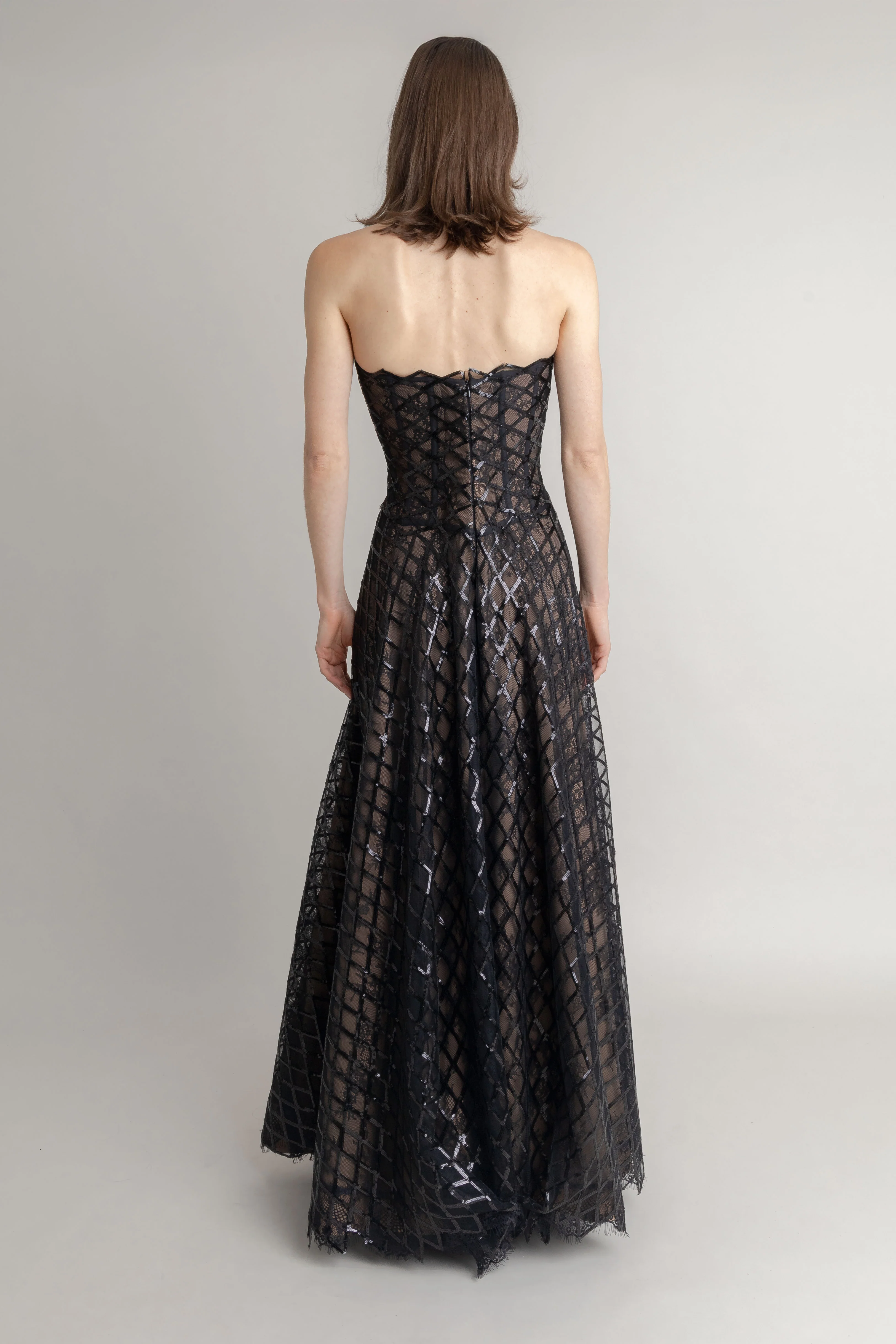 Maxi Vestido Paillete Rombos - Image 4