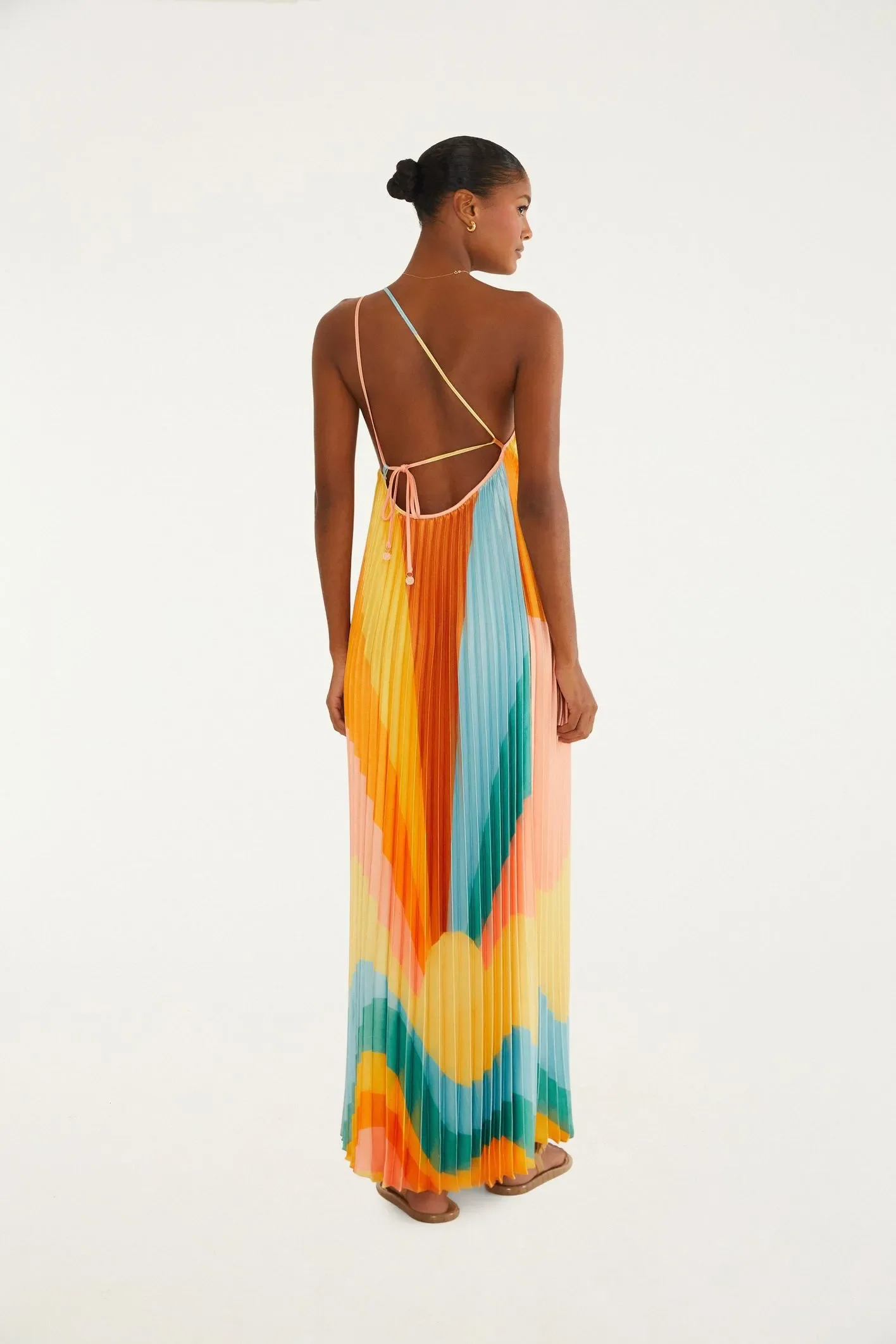 Maxi Vestido Plissado Paisagem Carioca - Image 2