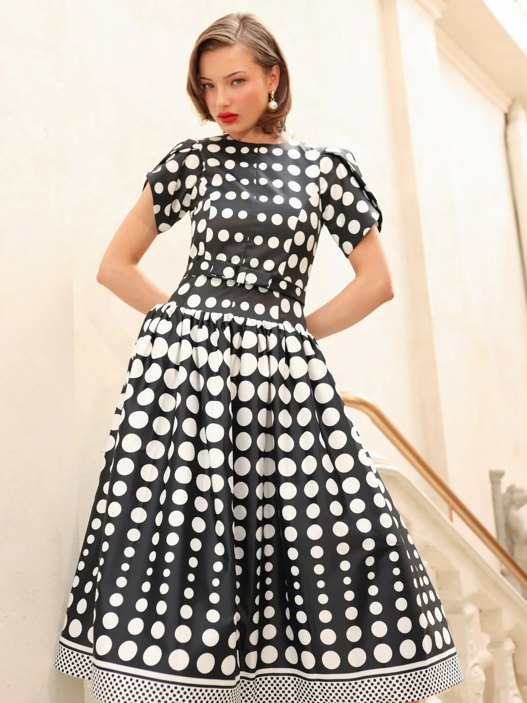 Maxi Vestido Rosseta Lunares
