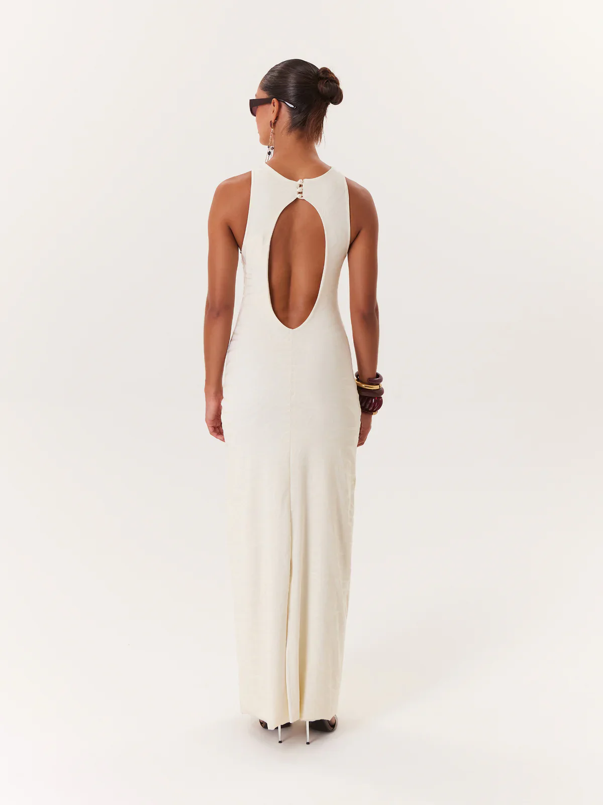 Maxi Vestido Suave Ivory - Image 3