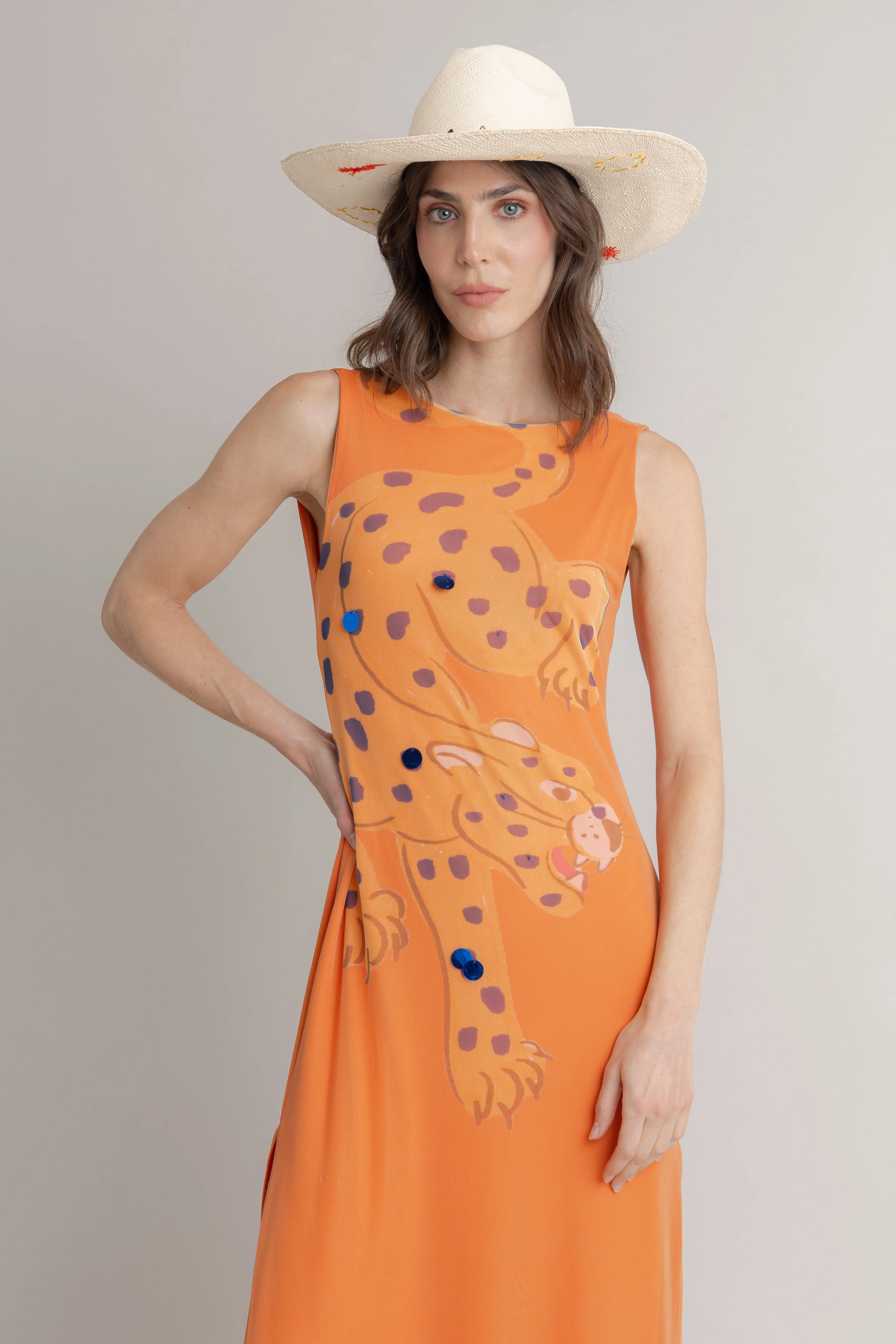 Maxi Vestido Tigre Print - Image 2