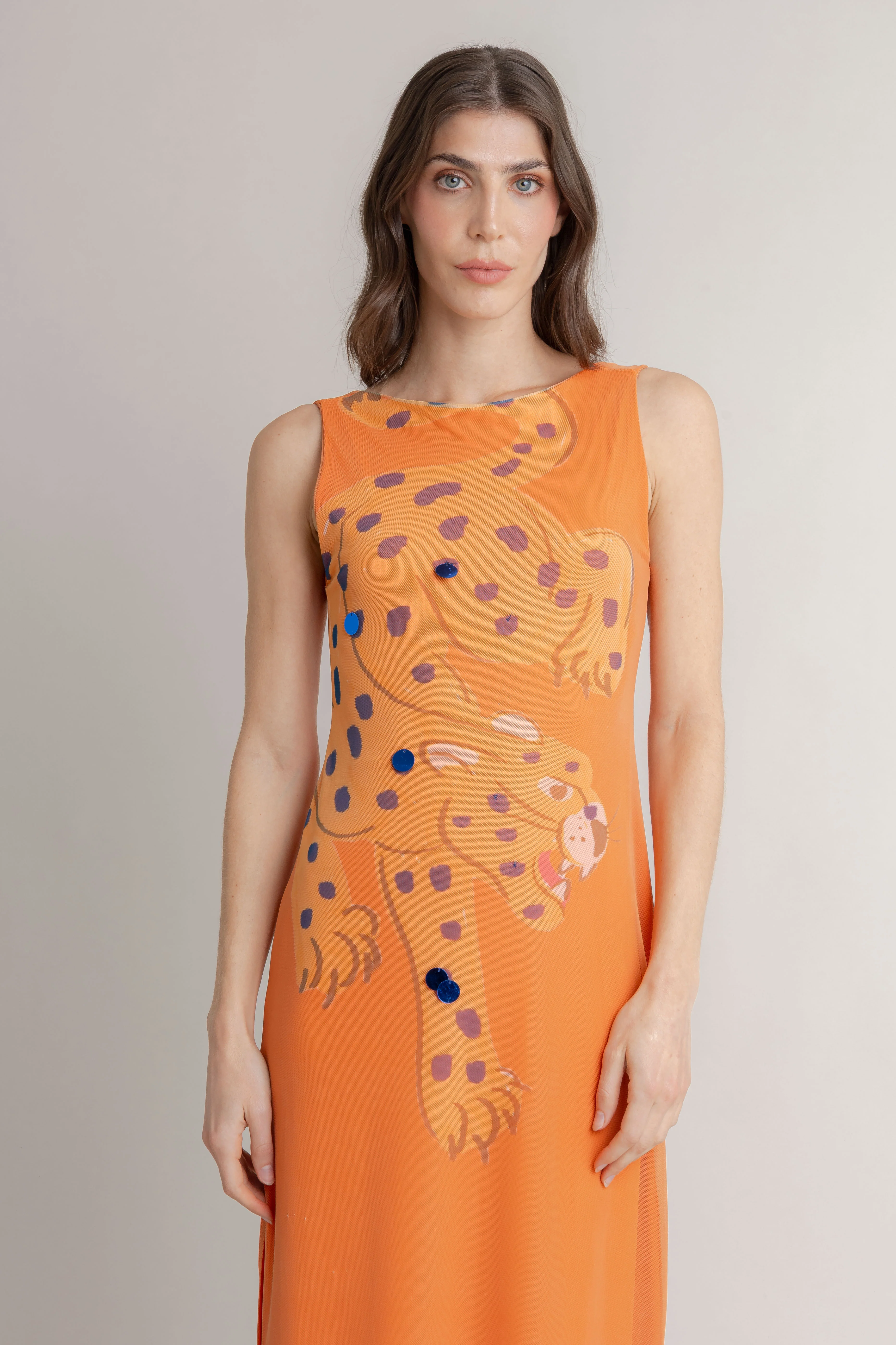 Maxi Vestido Tigre Print - Image 3