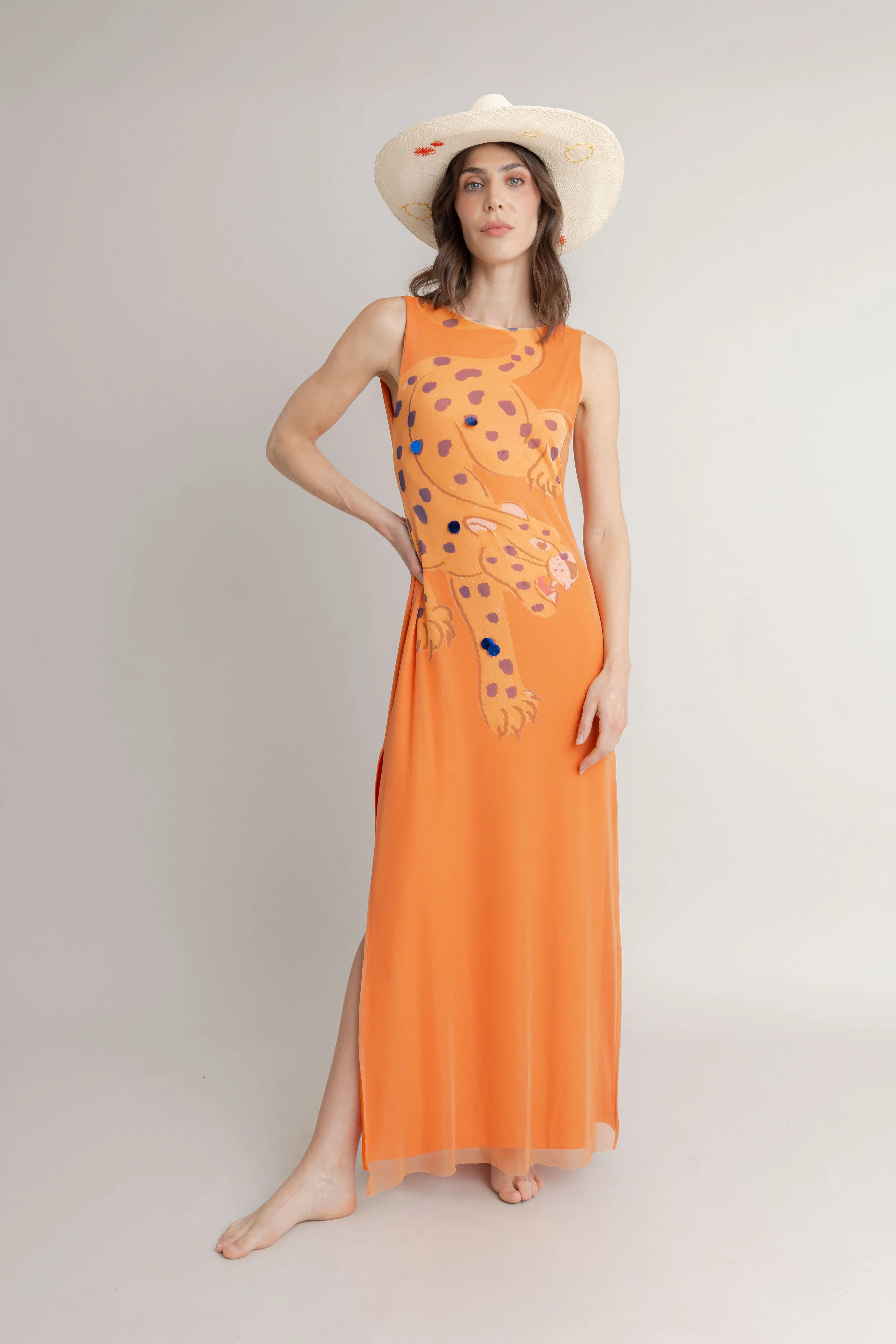 Maxi Vestido Tigre Print - Image 5