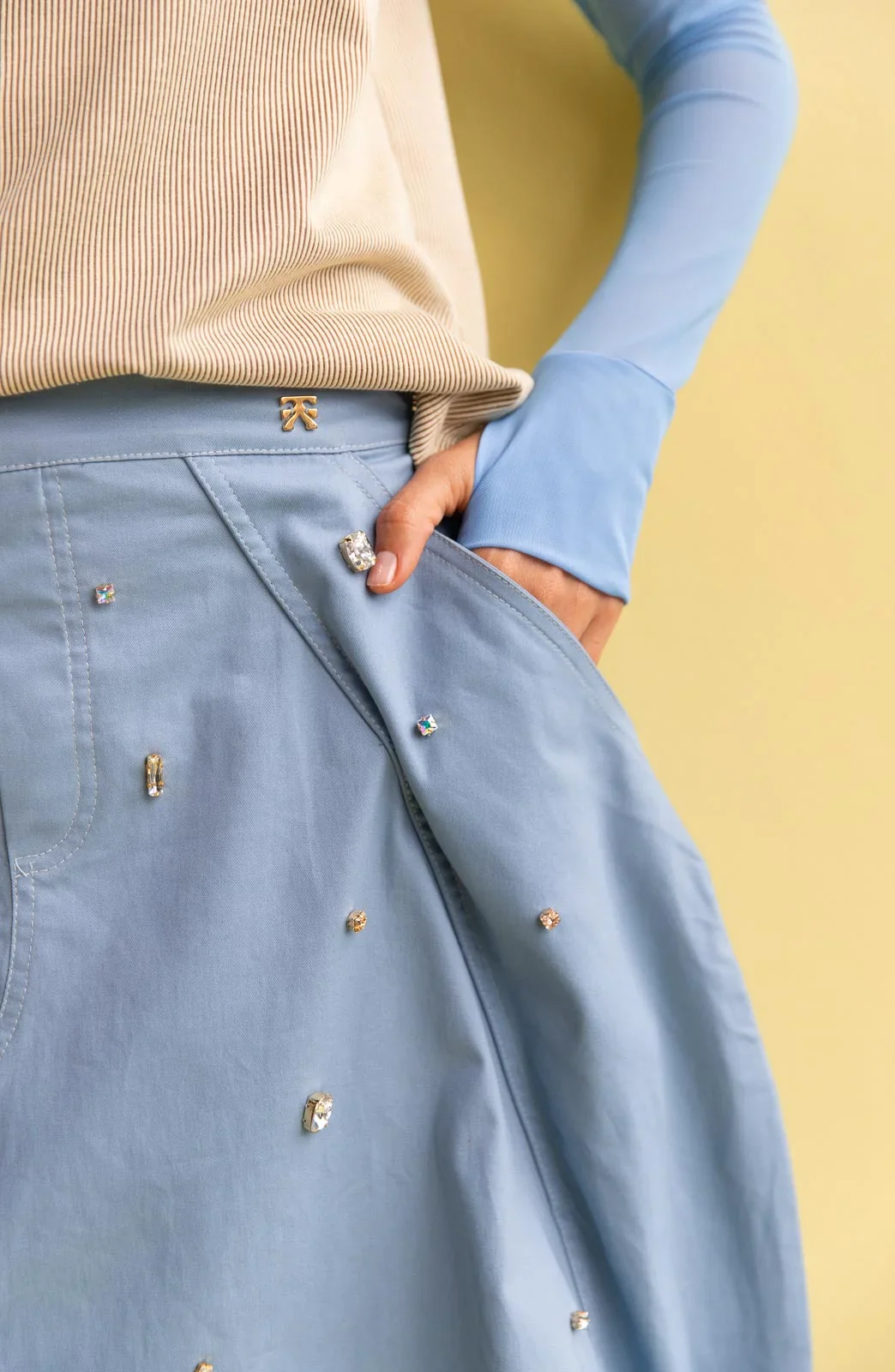 Midi Falda Breze Gems Blue - Image 3