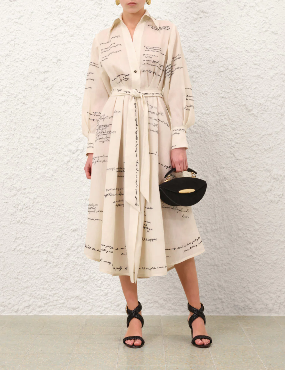 Midi Vestido Camisero Dream Embroidered