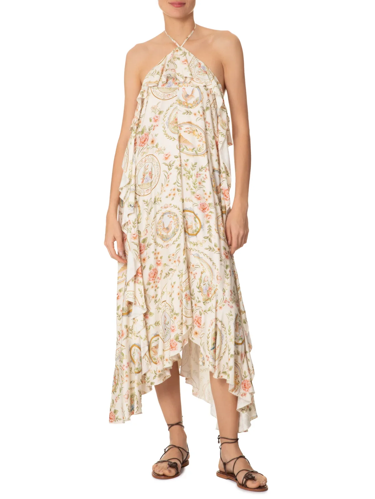 Midi Vestido Frente Unica Relicario