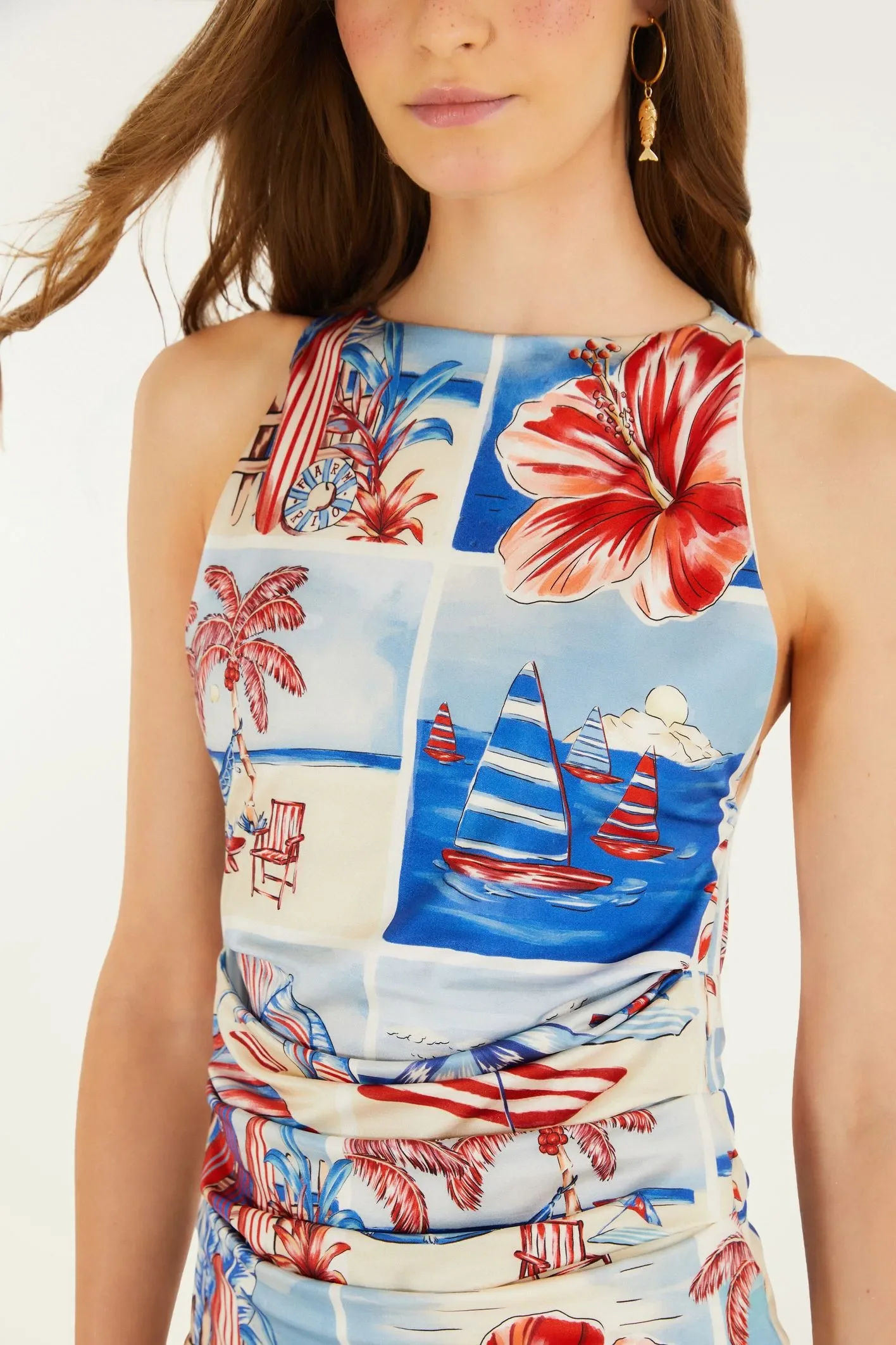 Mini Vestido Diario De Verao - Image 2