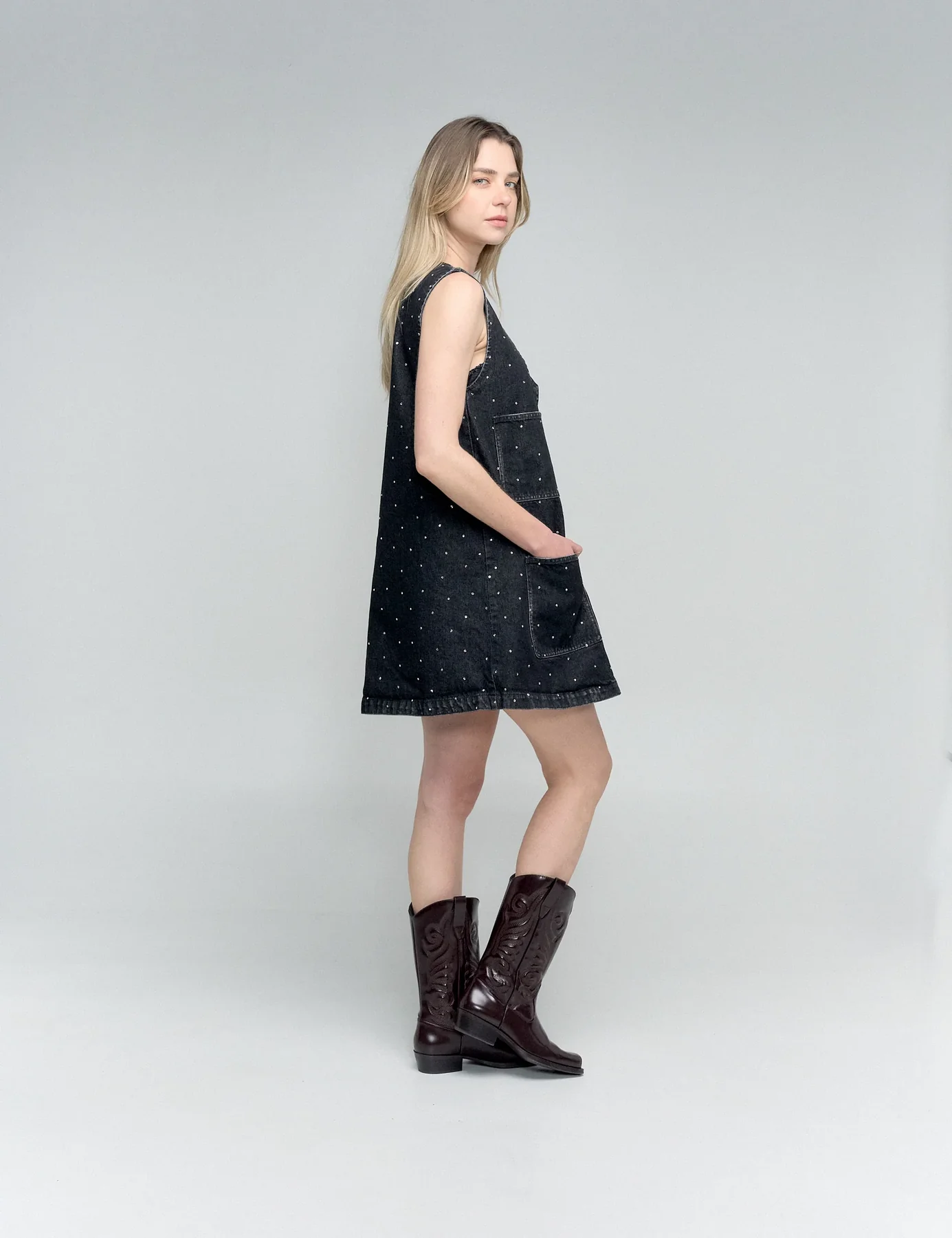 Mini Vestido Jean Glow 167 - Image 2