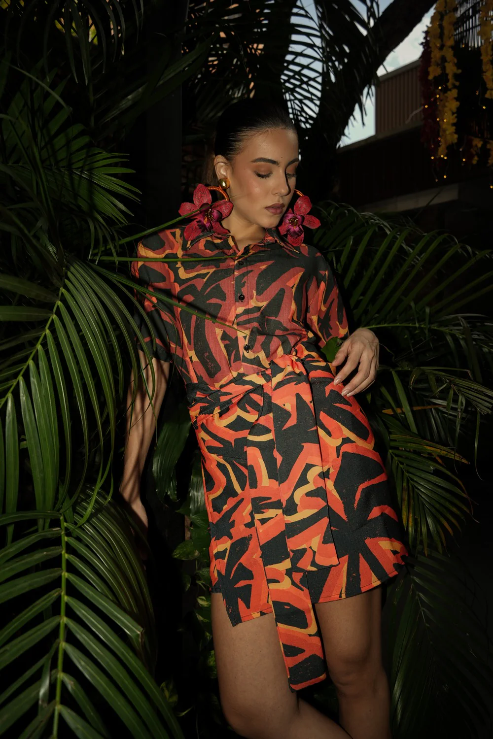 Mini Wrap Skirt Candela Lino