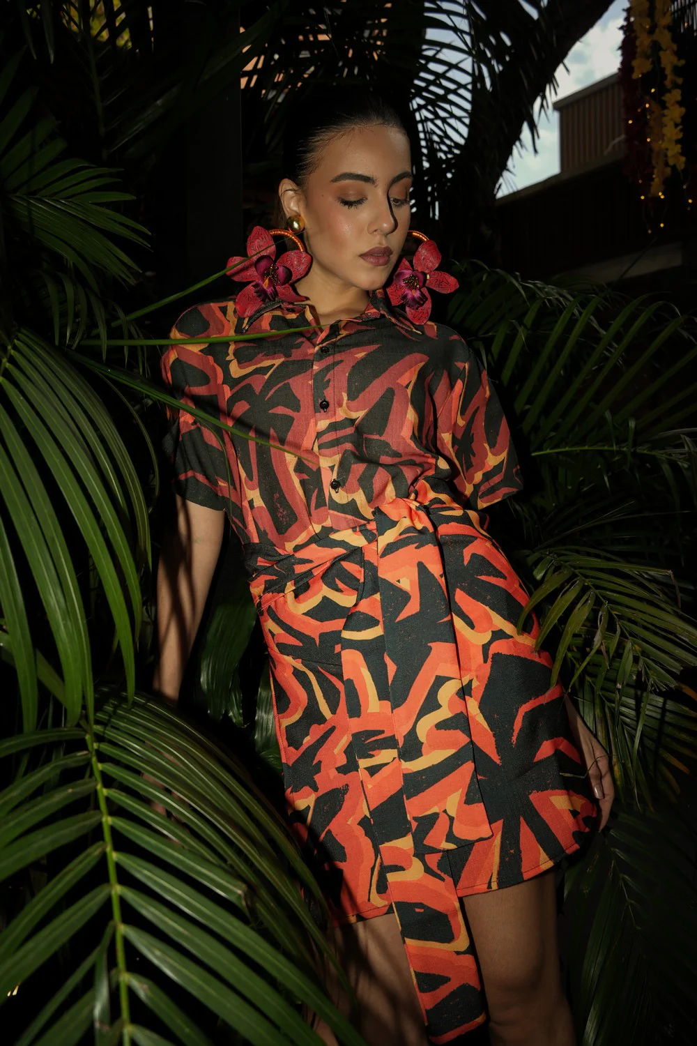 Mini Wrap Skirt Candela Lino - Image 2