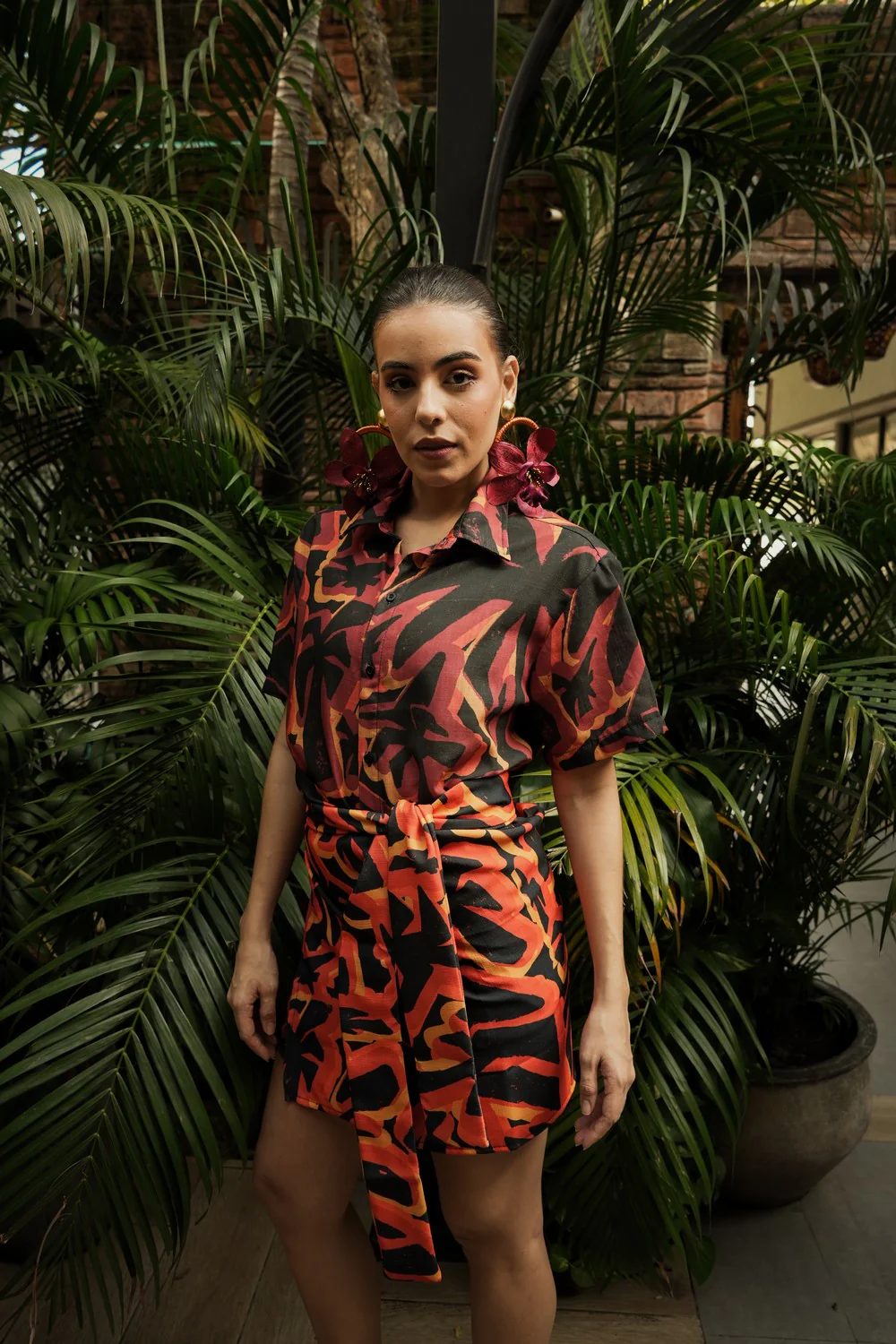 Mini Wrap Skirt Candela Lino - Image 3