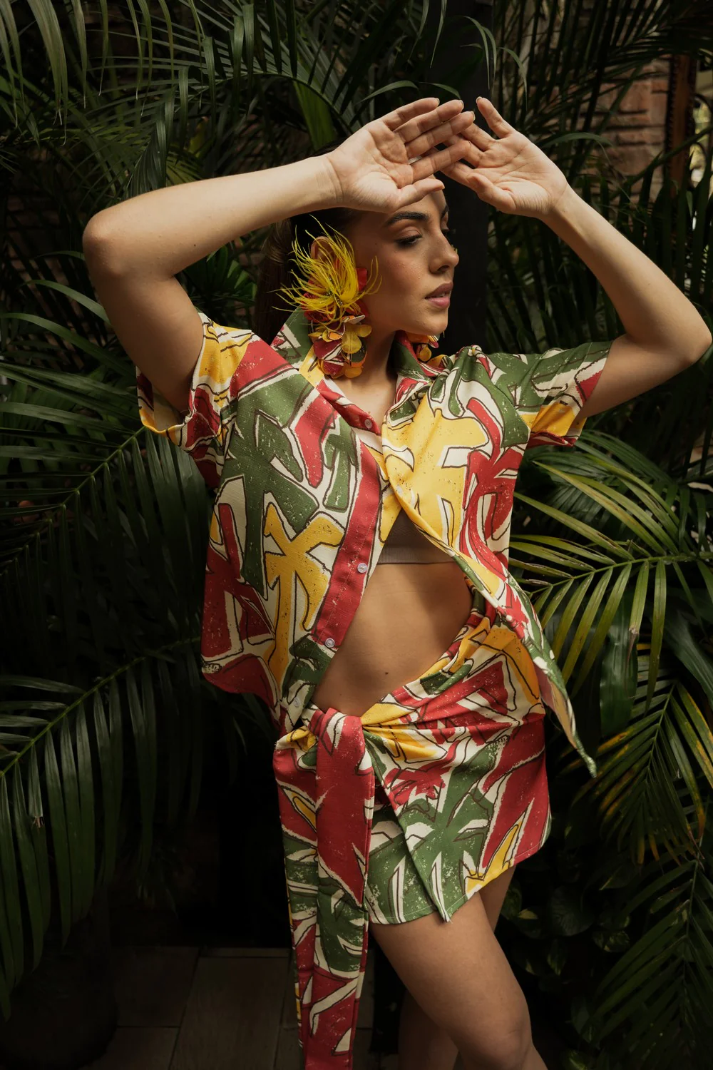 Mini Wrap Skirt Quilla Lino - Image 2