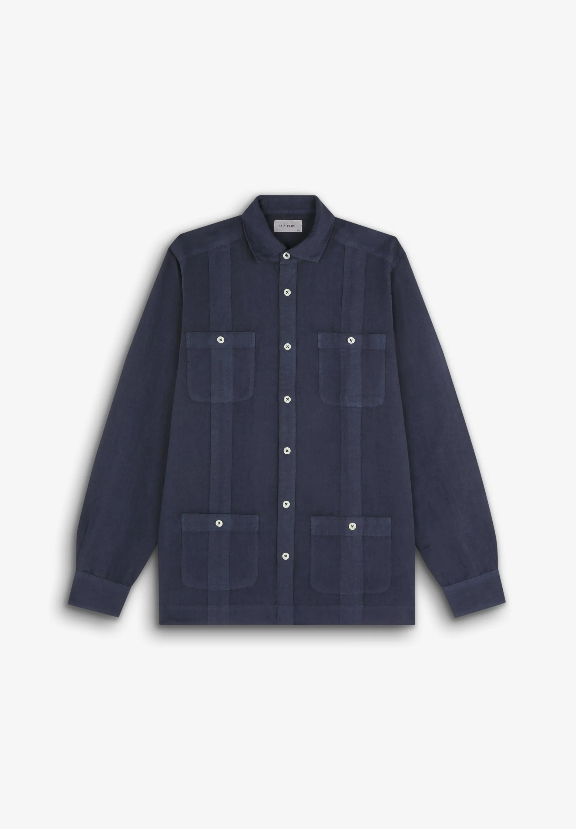 Camisa Nante Linen Navy 40