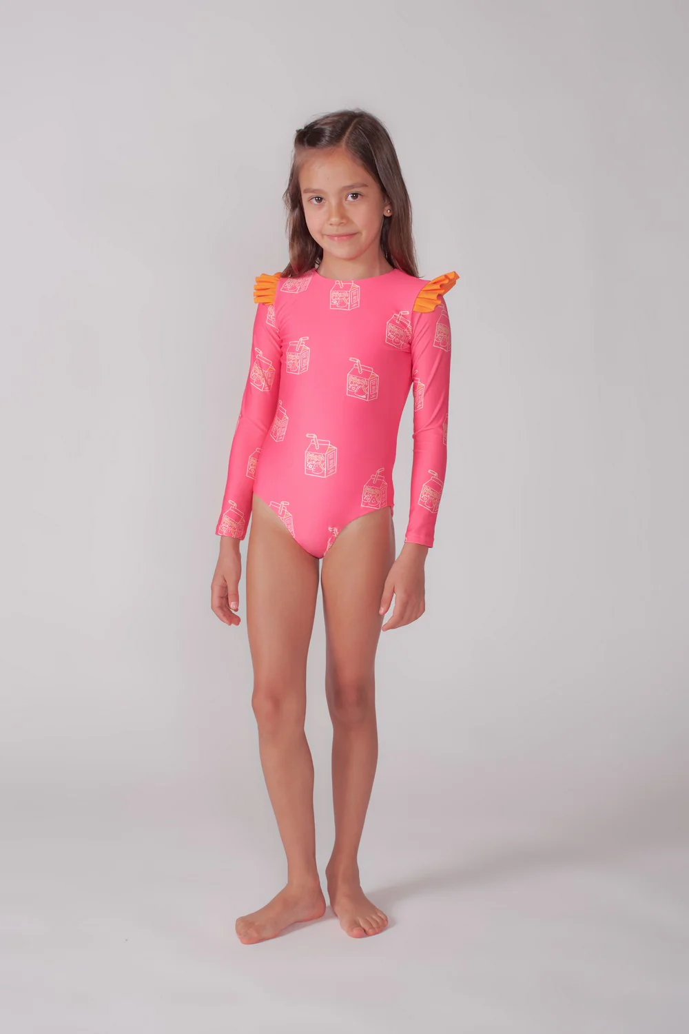 One Piece Print Jugos Rosado