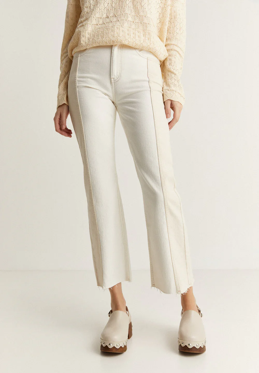 Pantalon Denim Double Ecru - Image 2