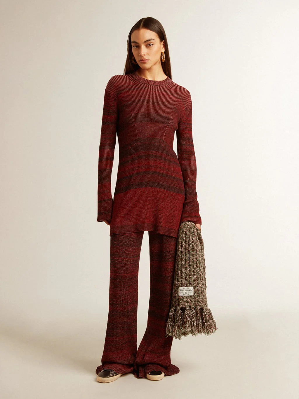 Pantalón Golden Goose Journey W's Knit Pant Cotton Vanise - Image 5