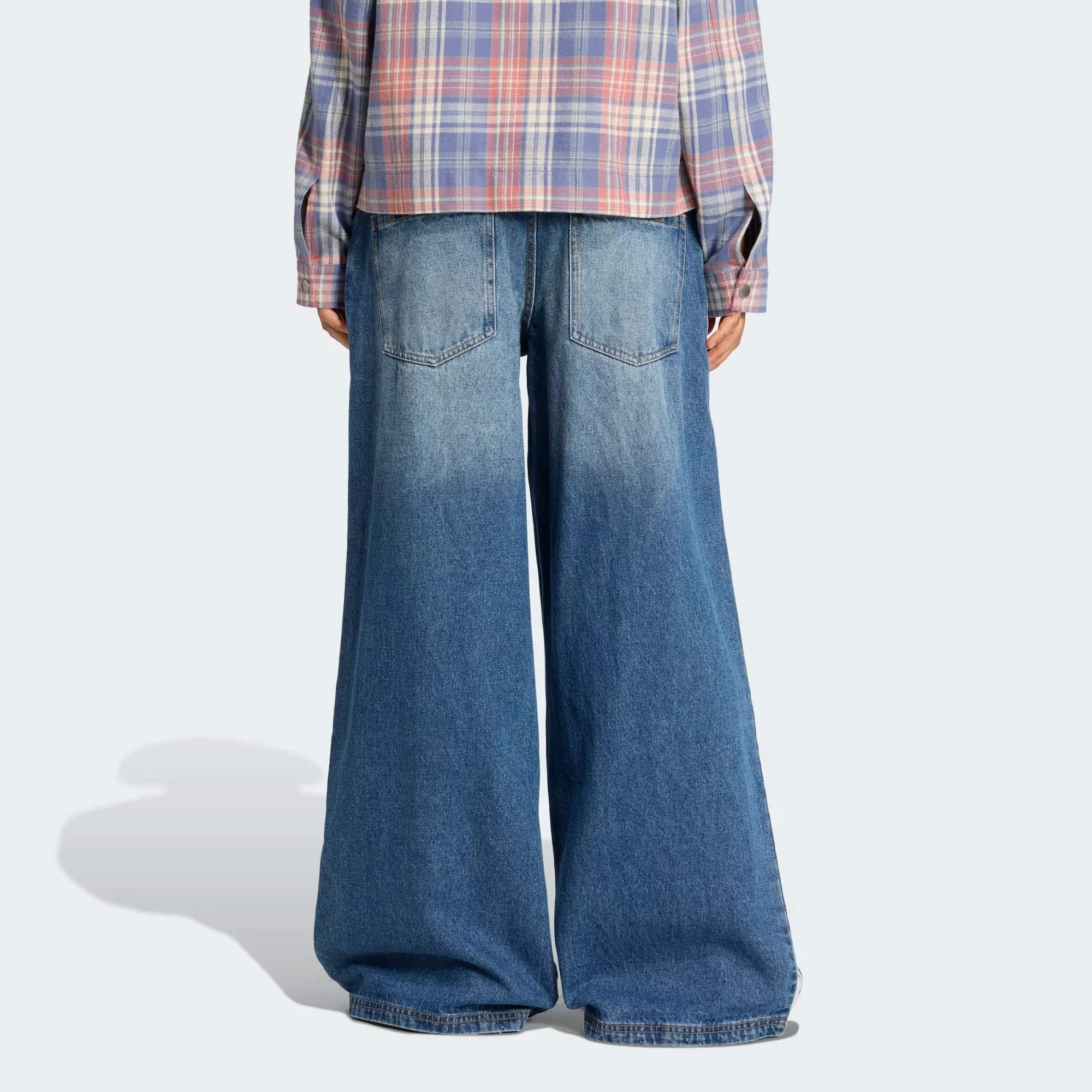 Pantalon Holgado De Mezclilla Desgastados Adidas Originals - Image 2