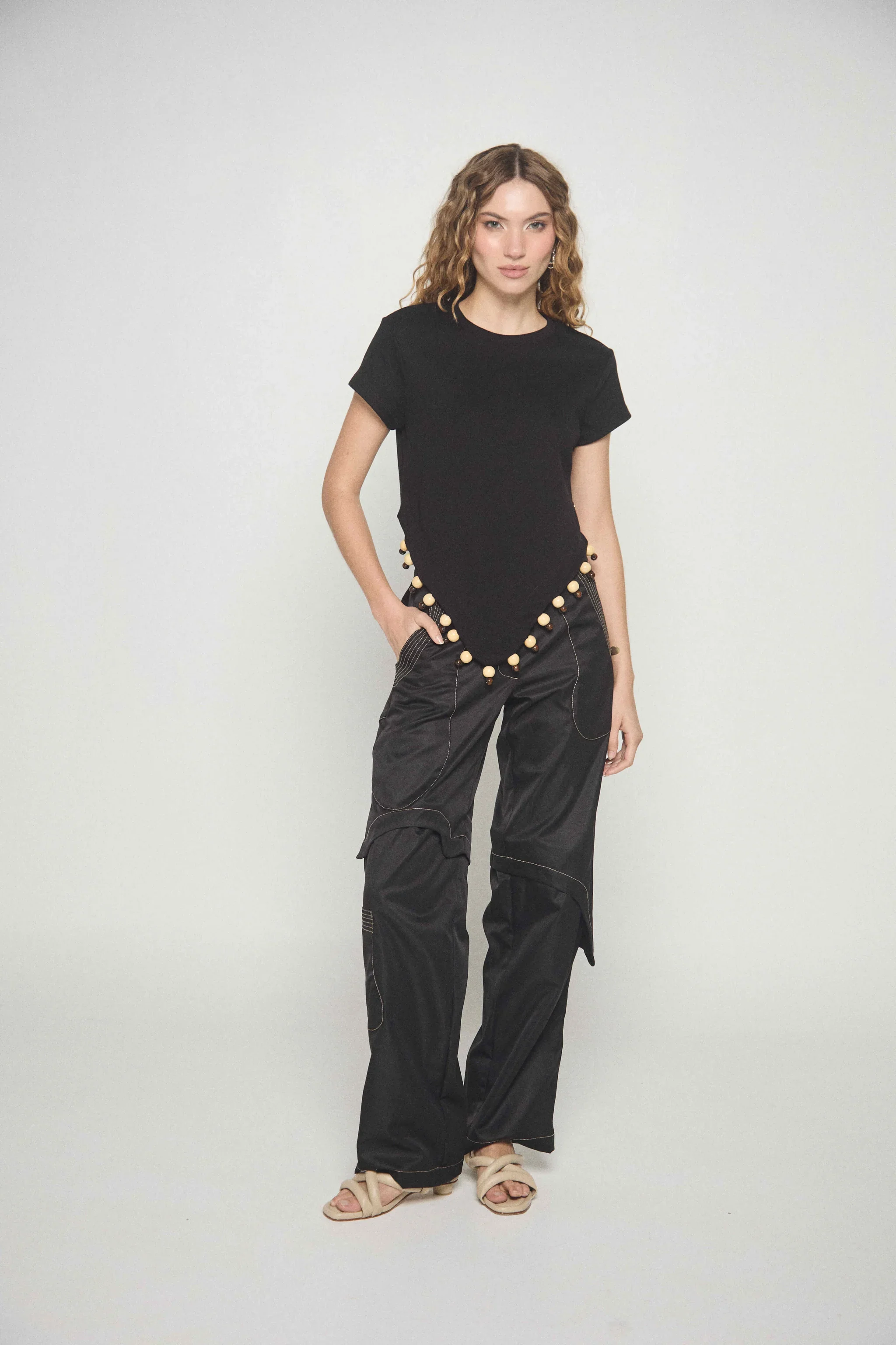 Pantalón Negro Pluma