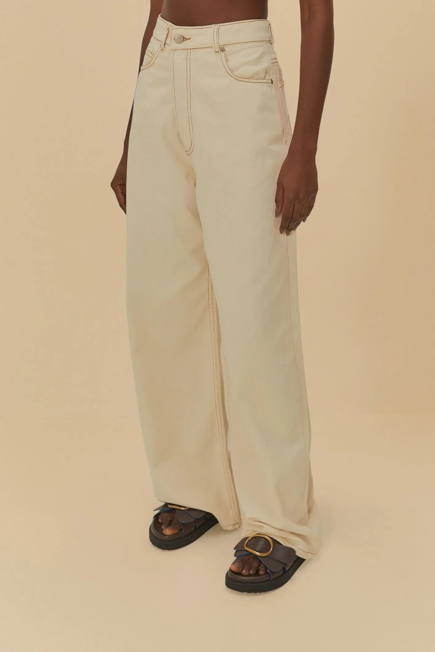 Pantalón Sarja Cintura Reversivel Off