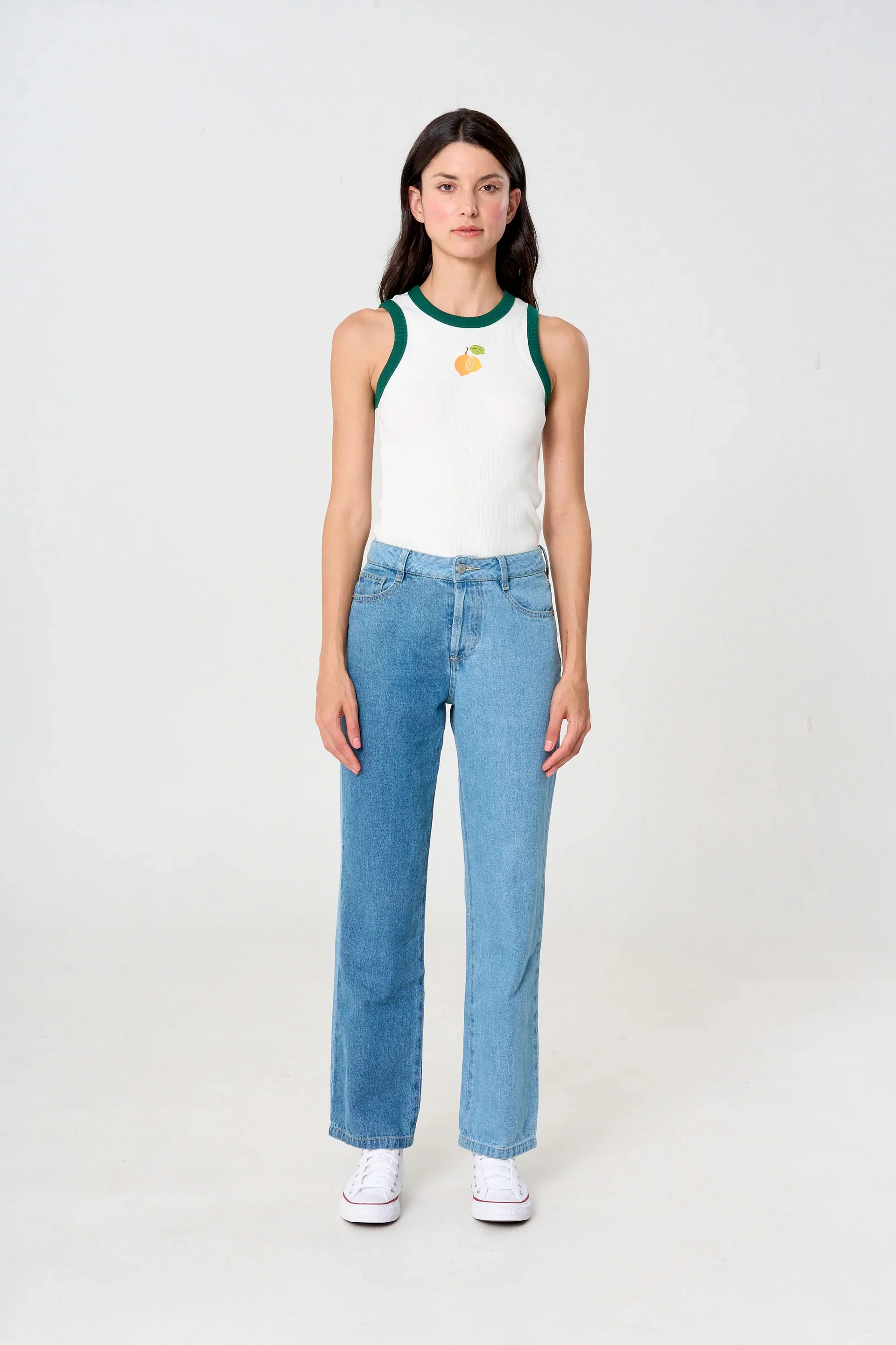 Pantalón Straight Bloque