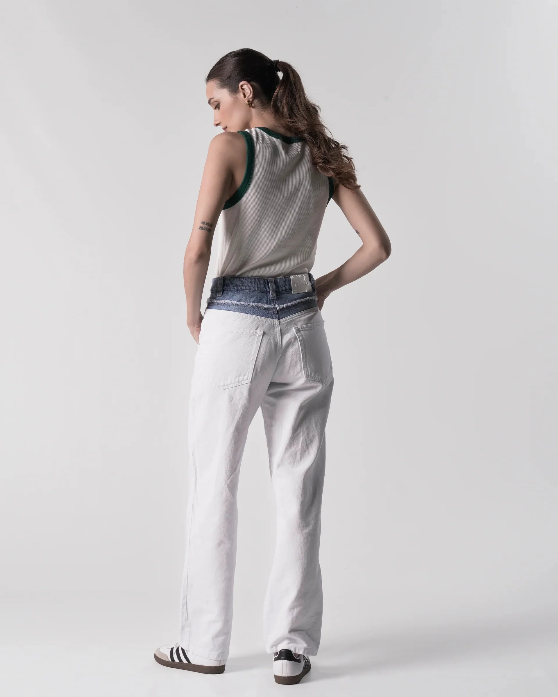 Pantalón Straight Doble Pretina - Image 3