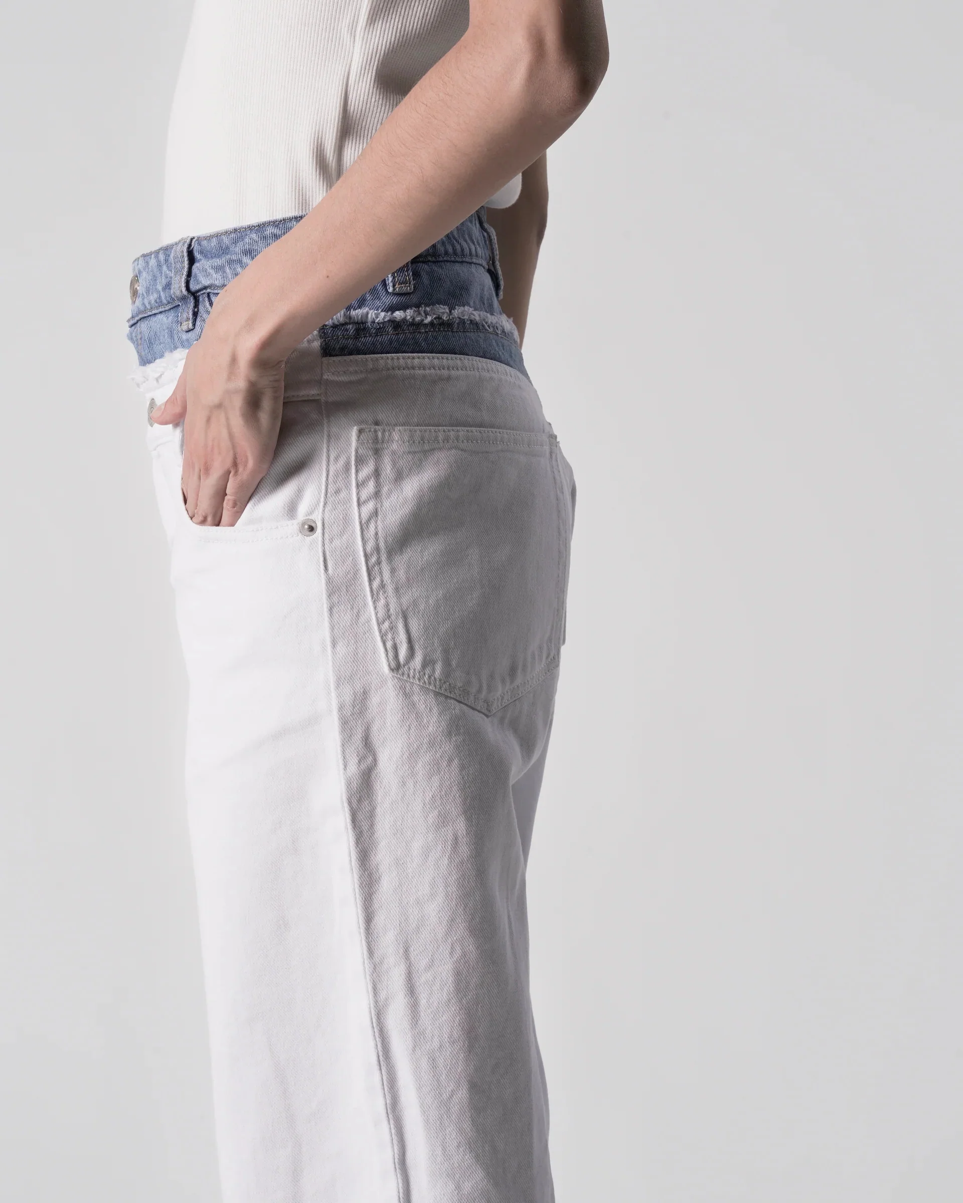 Pantalón Straight Doble Pretina - Image 4