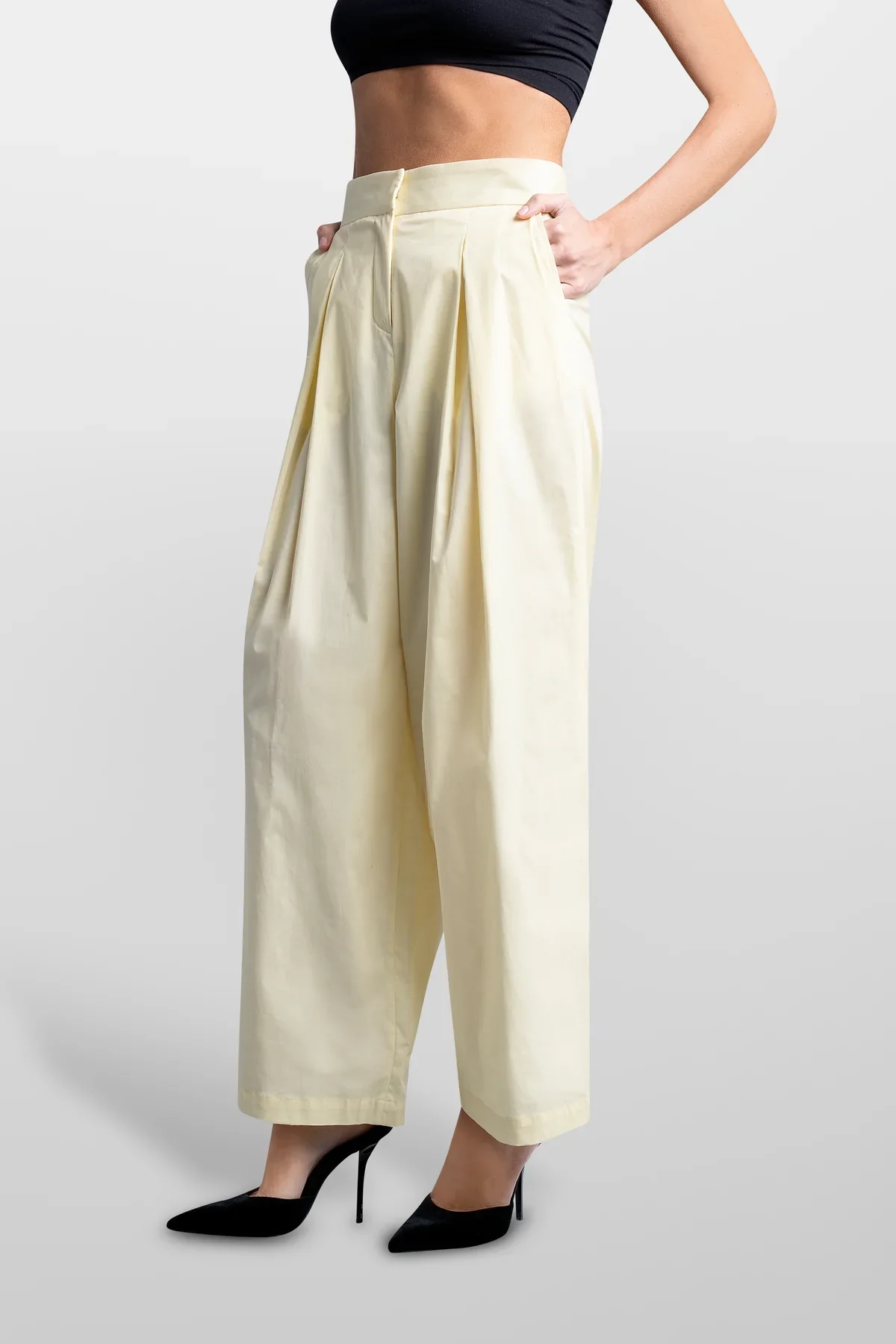 Pantalones Palazzo Poplin Noa - Image 2