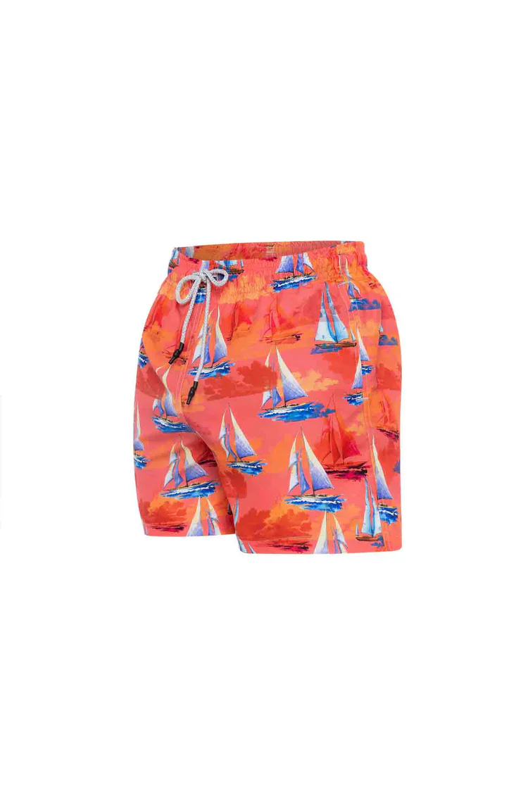 Pantaloneta Sailboats Orange - Image 2