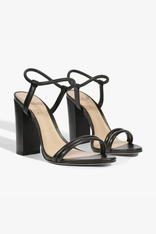 Sandalia De Piel Negra Gimenez - Image 2