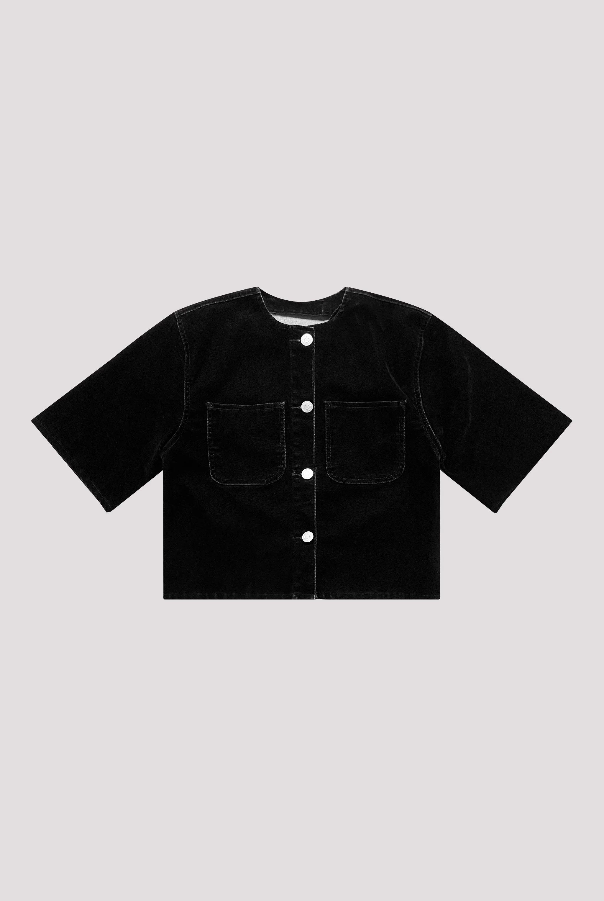 Sobrecamisa Terciopelo Negro