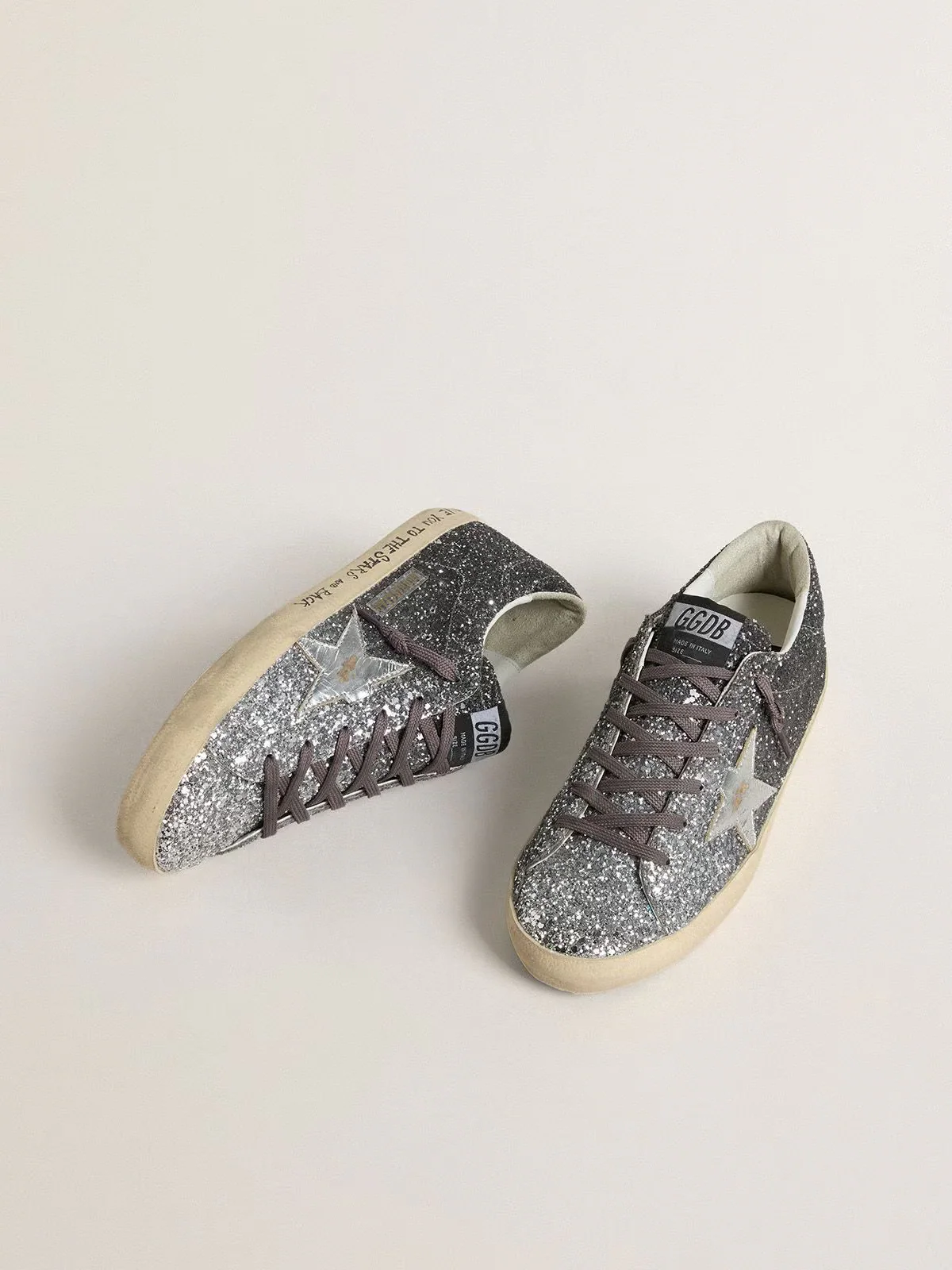 Tenis Golden Goose Super Star Glitter Mujer - Image 2