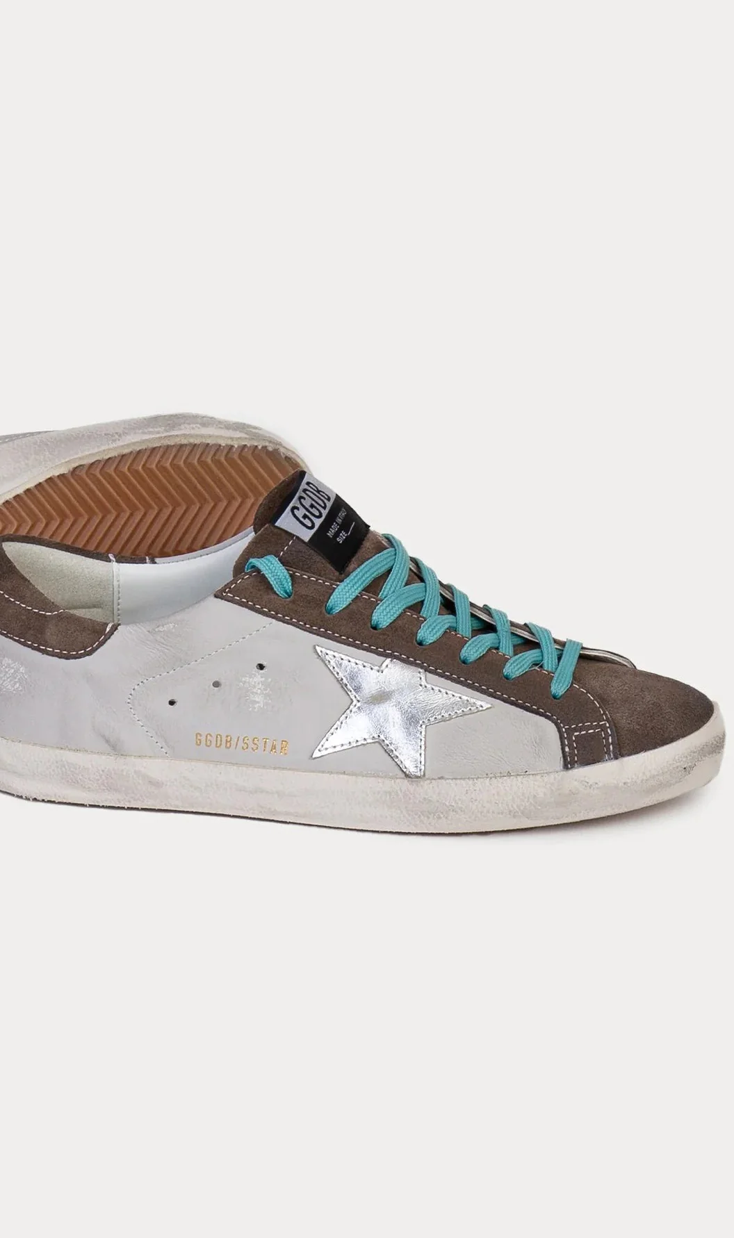 Tenis Golden Goose Super Star Leather Laminated Star Hombre - Image 2