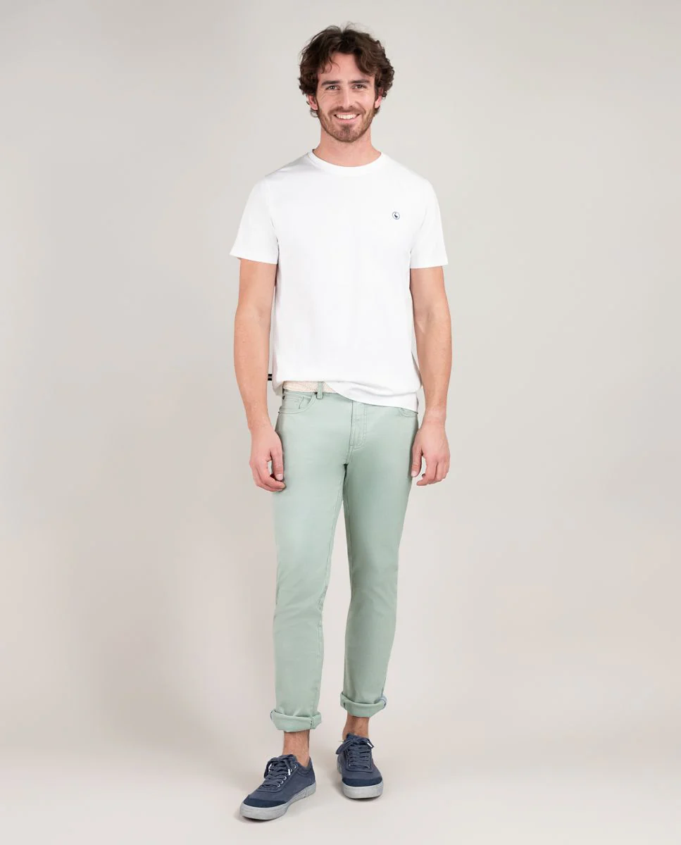 T-Shirt Cuello Caja Garment Dyed - Image 2