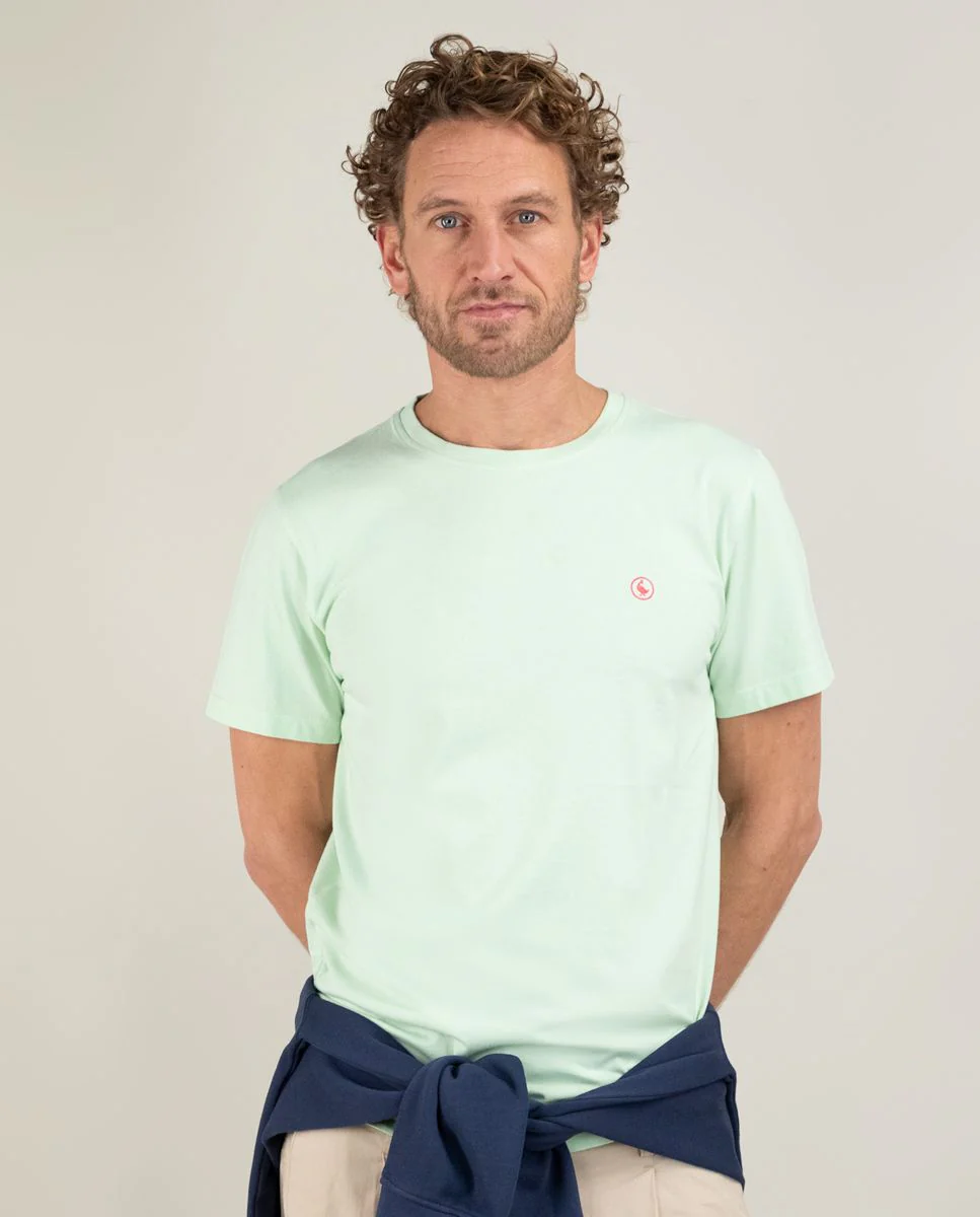 T-Shirt Cuello Caja Garment Dyed
