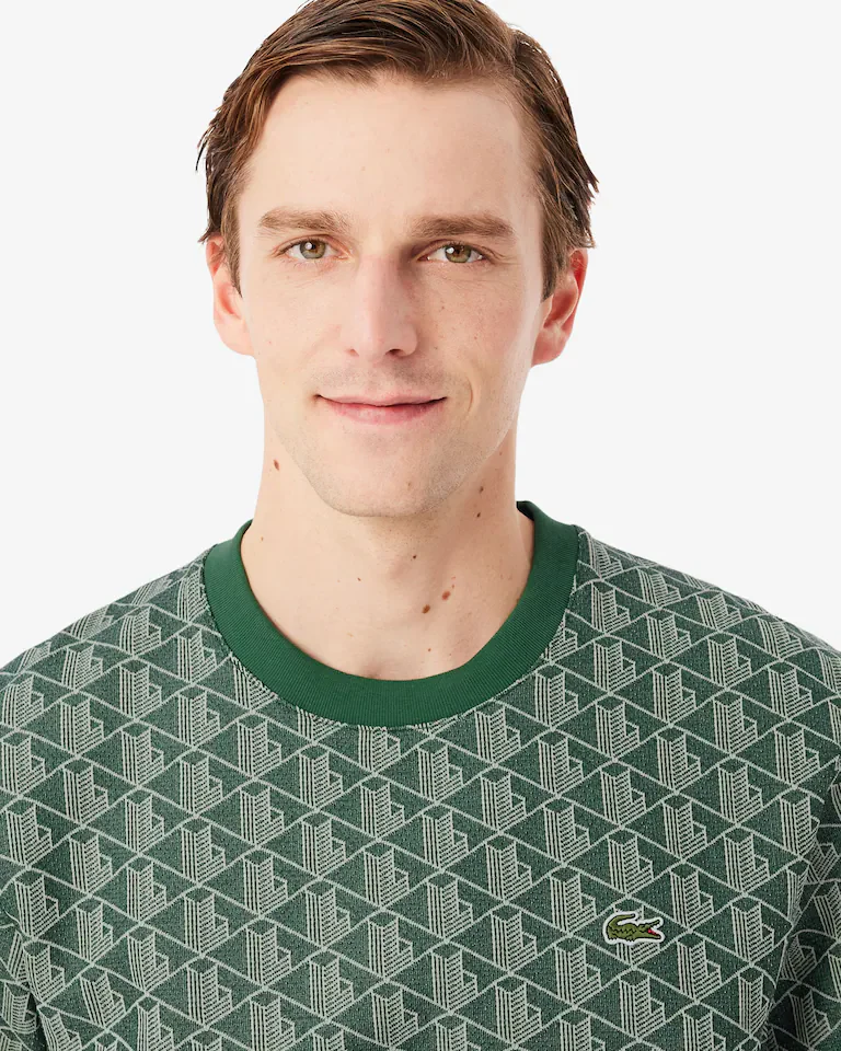 T-Shirt De Jacquard Con Monograma - Image 4