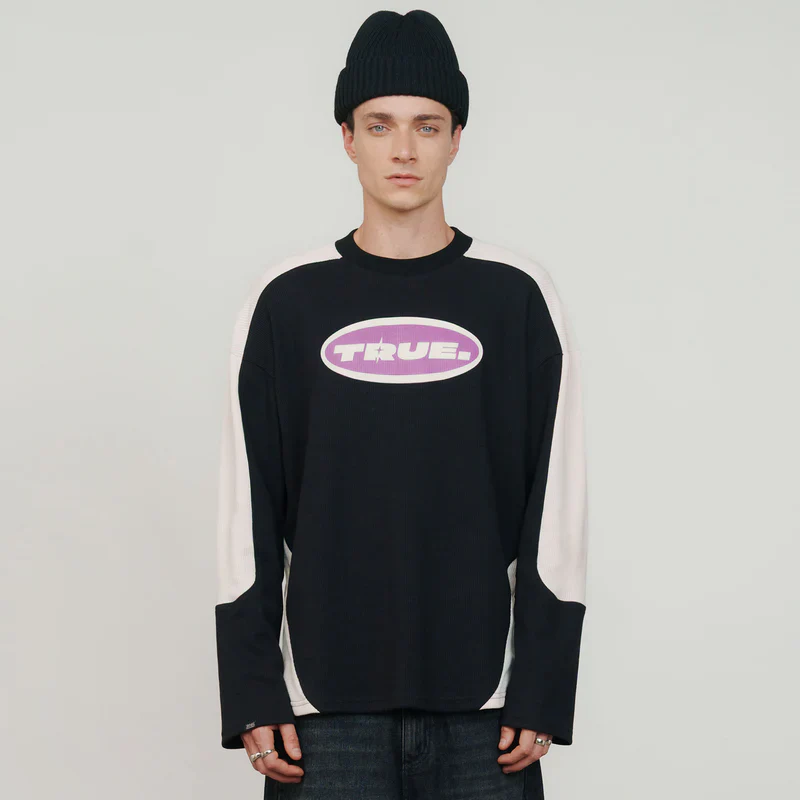 T-Shirt Manga Larga Waffer - Negra - Image 4