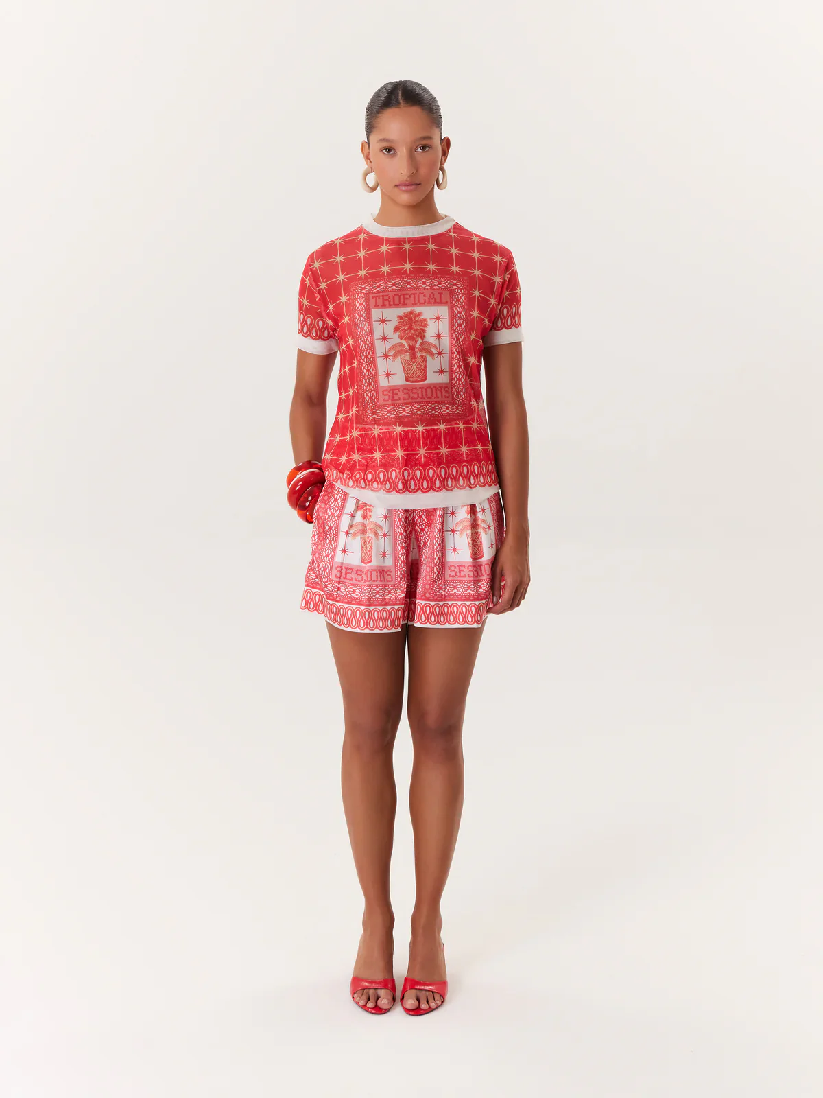 T-Shirt Mesh Tropical Sessions