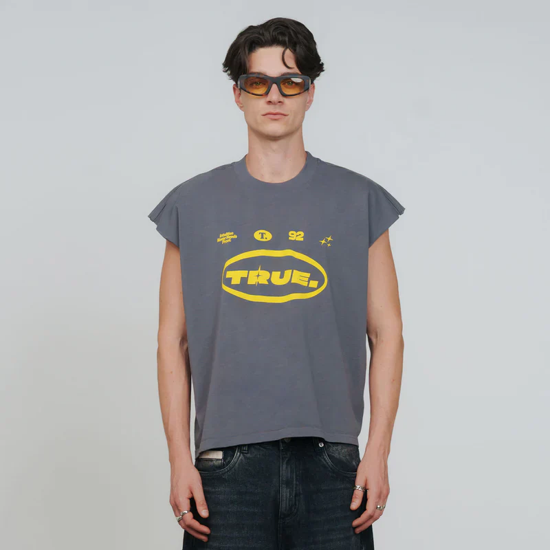 T-Shirt Sin Mangas Intuition Gris - Image 2