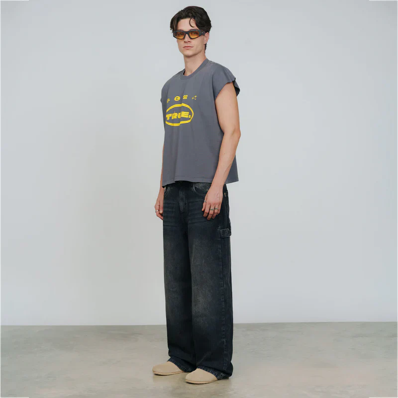 T-Shirt Sin Mangas Intuition Gris - Image 4