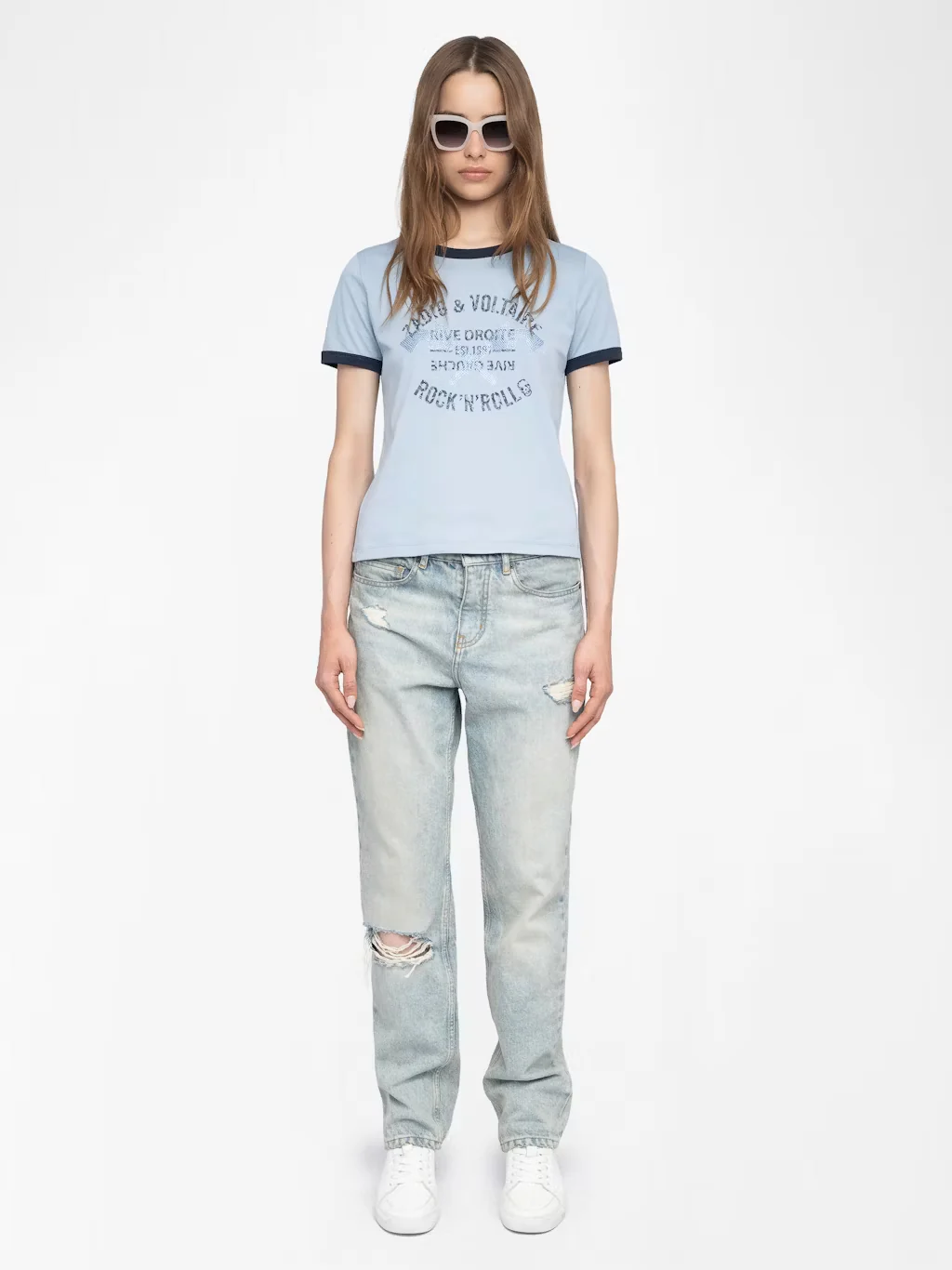 T-Shirt Woos Ico Blason Rdrg Strass