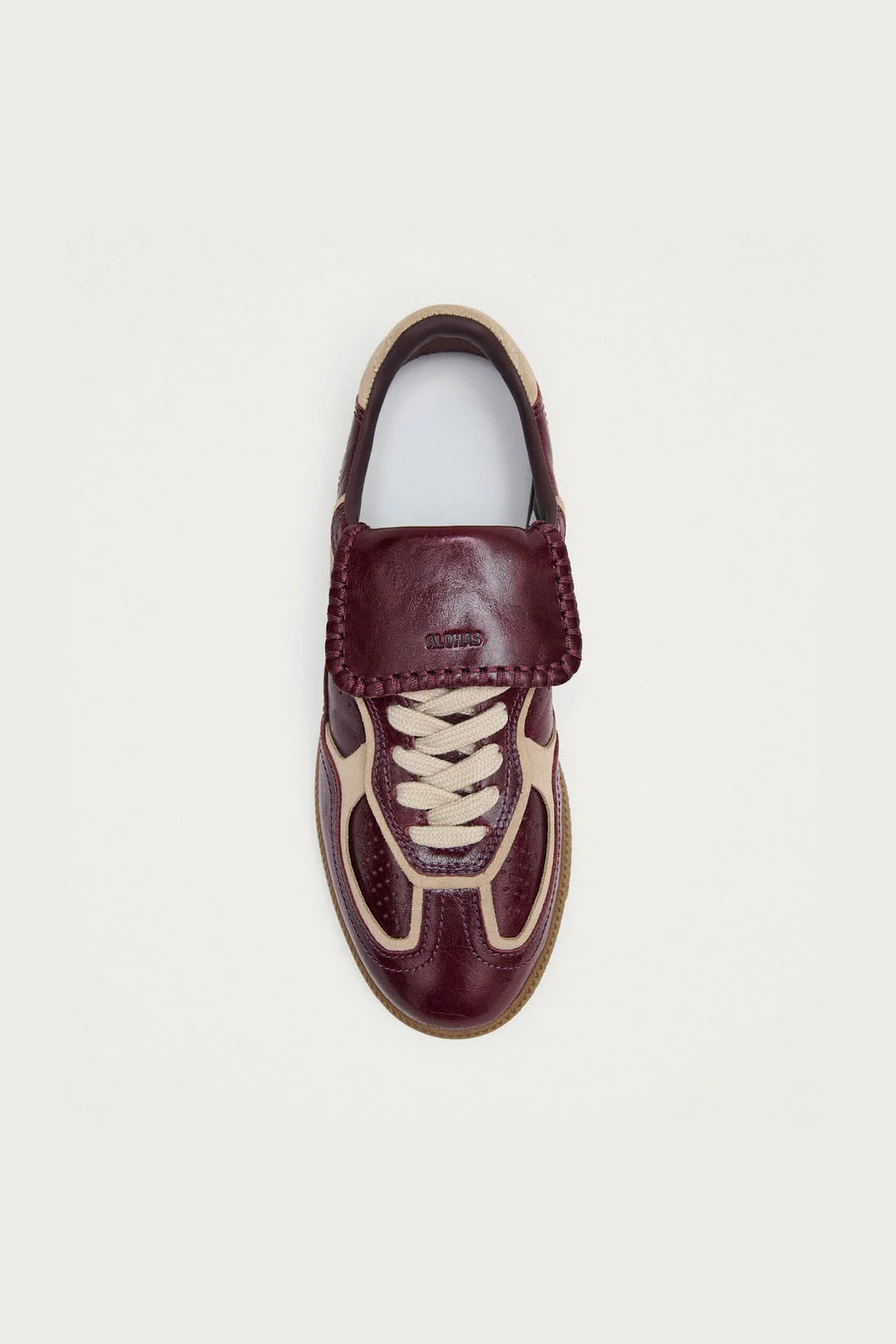 Tenis Alohas De Mujer Tb.490 Club Deep Burgundy Patent Leather - Image 3