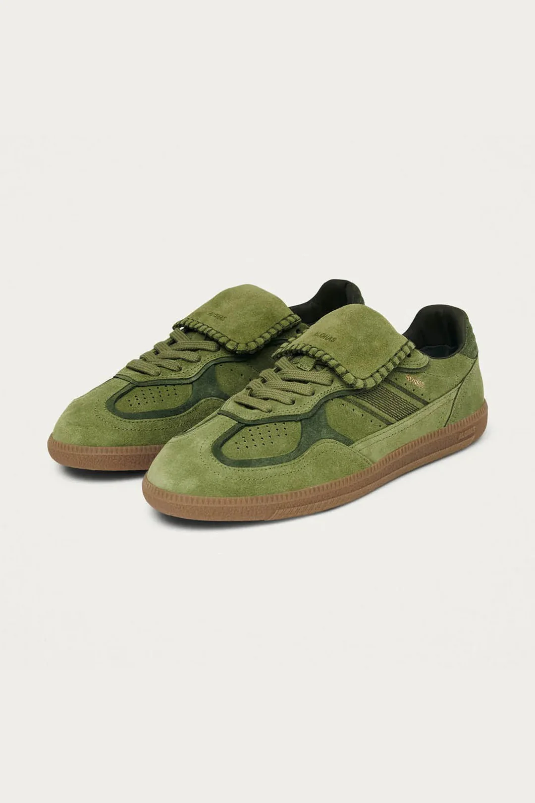 Tenis Alohas De Mujer Tb.490 Club Suede Green Leather - Image 2