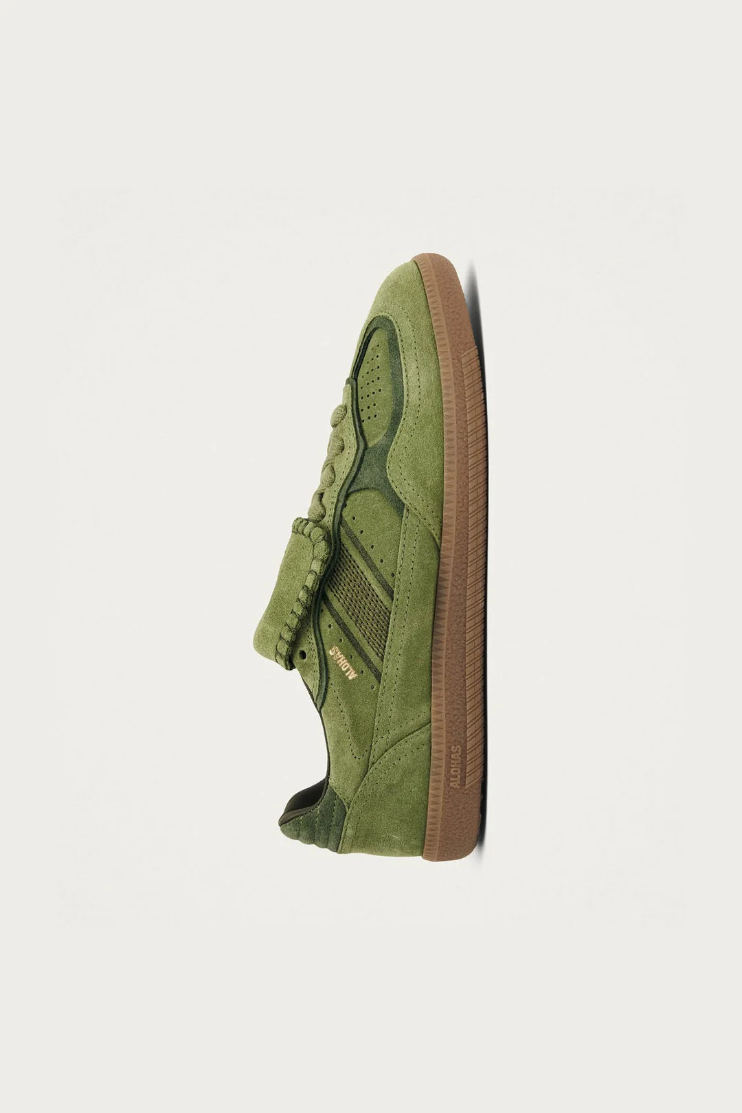 Tenis Alohas De Mujer Tb.490 Club Suede Green Leather - Image 6