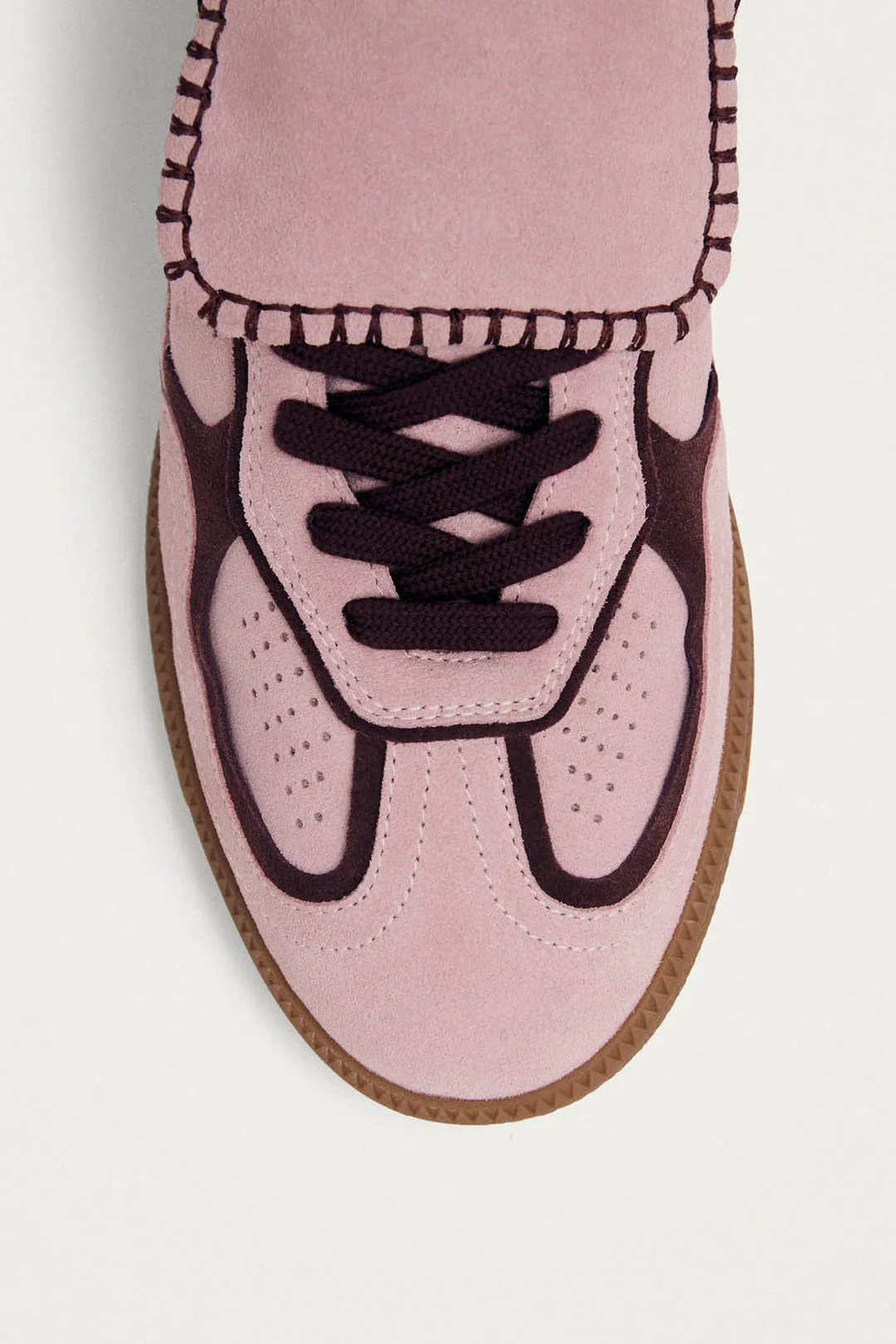 Tenis Alohas De Mujer Tb.490 Club Suede Pink Leather - Image 5
